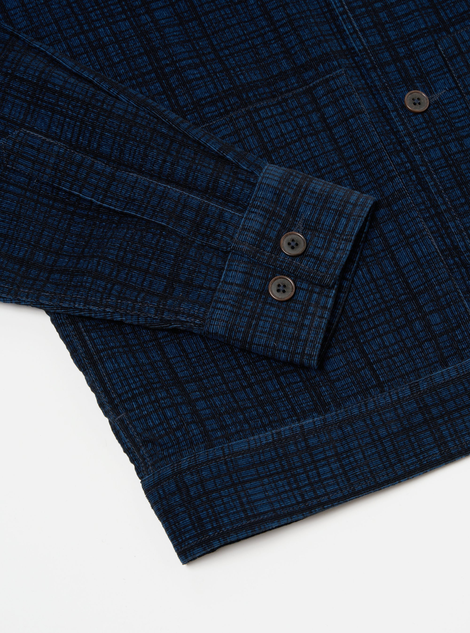 Navy Check Cord Seersucker Uniform Jacket