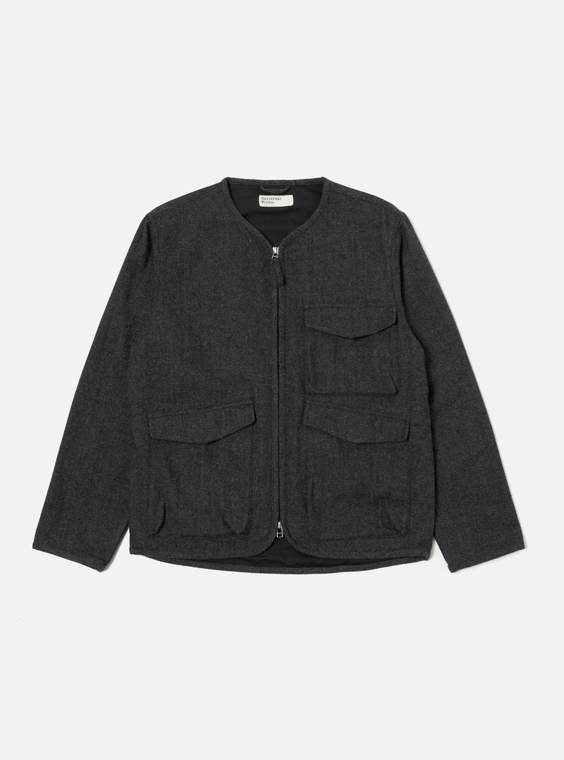 Grey Anders Wool Upcycled Parachute Liner Jacket