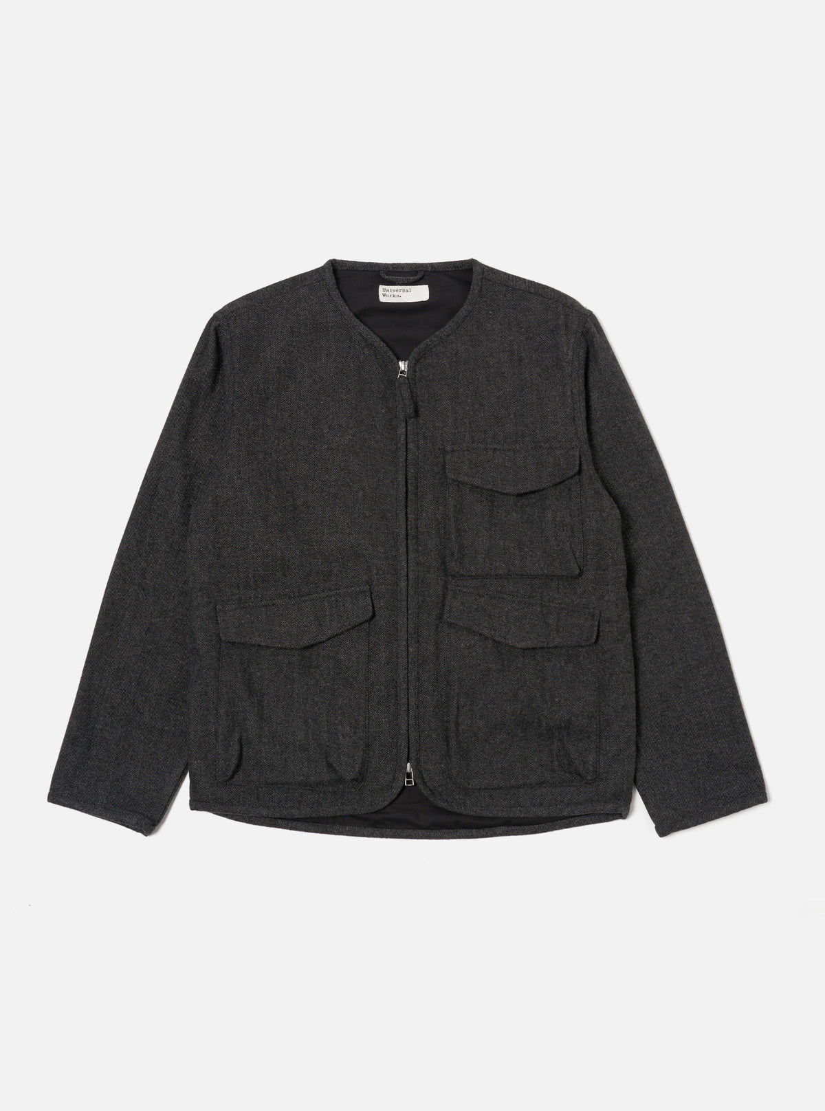 Grey Anders Wool Upcycled Parachute Liner Jacket