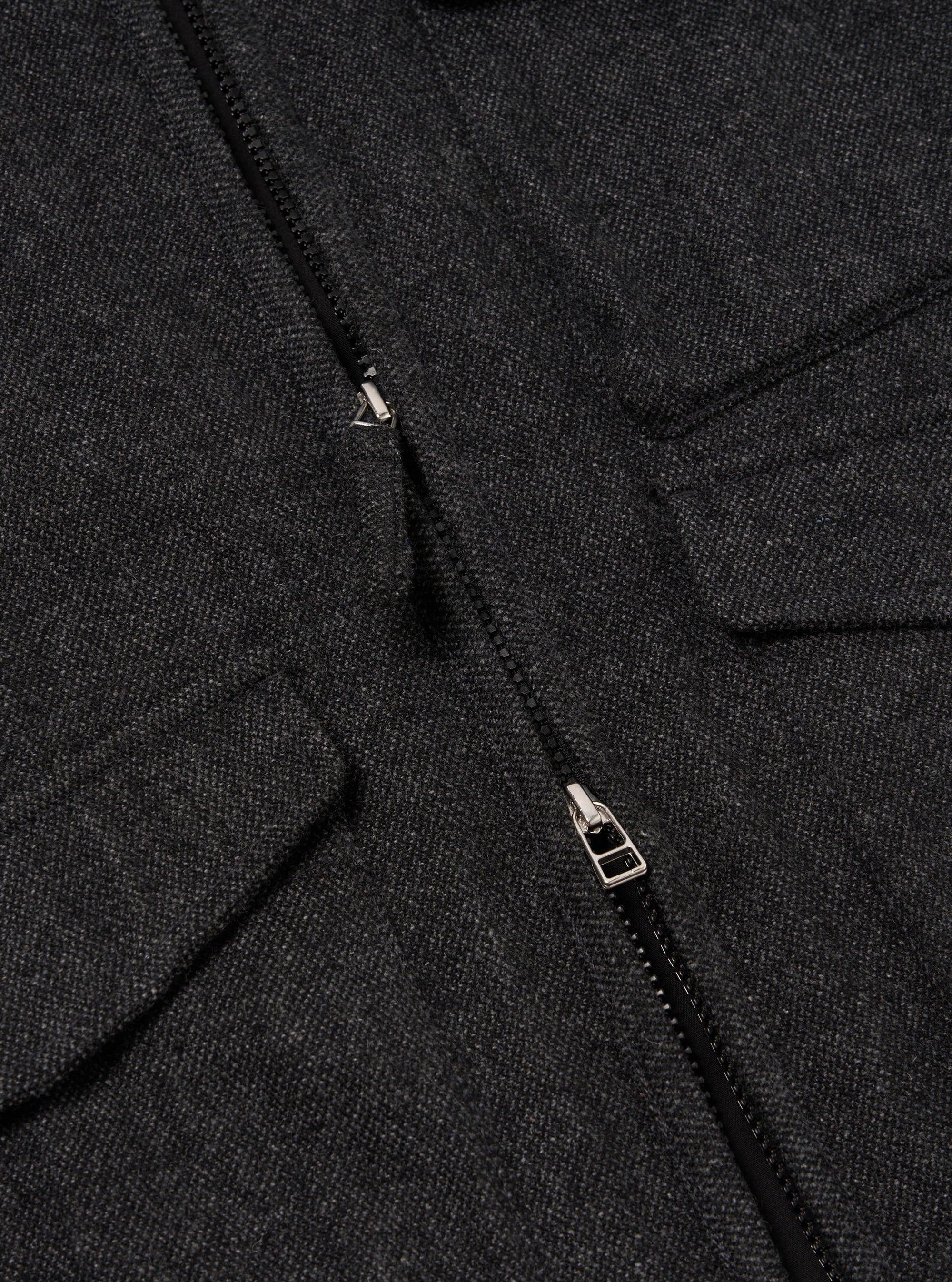 Grey Anders Wool Upcycled Parachute Liner Jacket