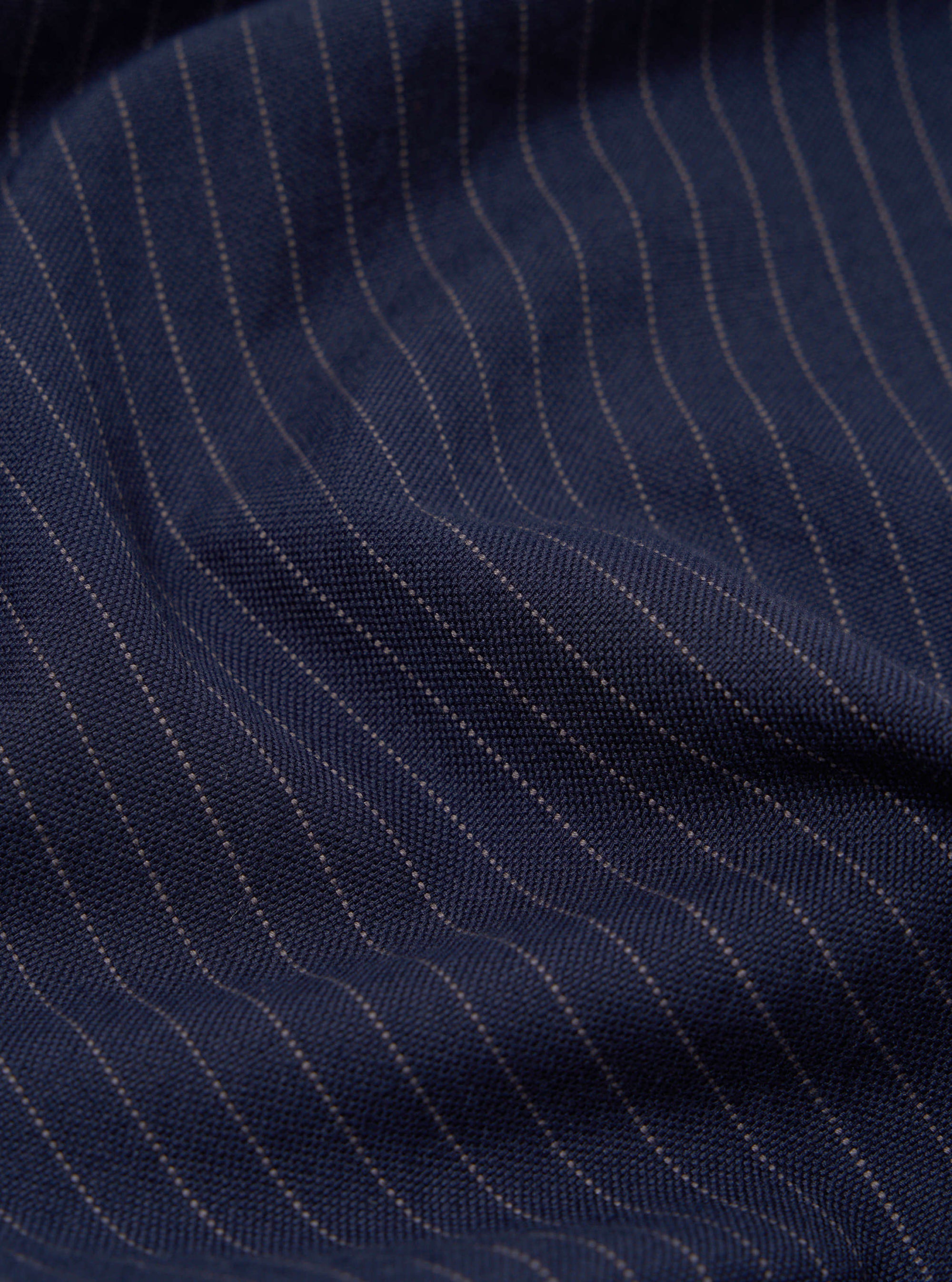 Navy Cotton Pinstripe Duke Pant
