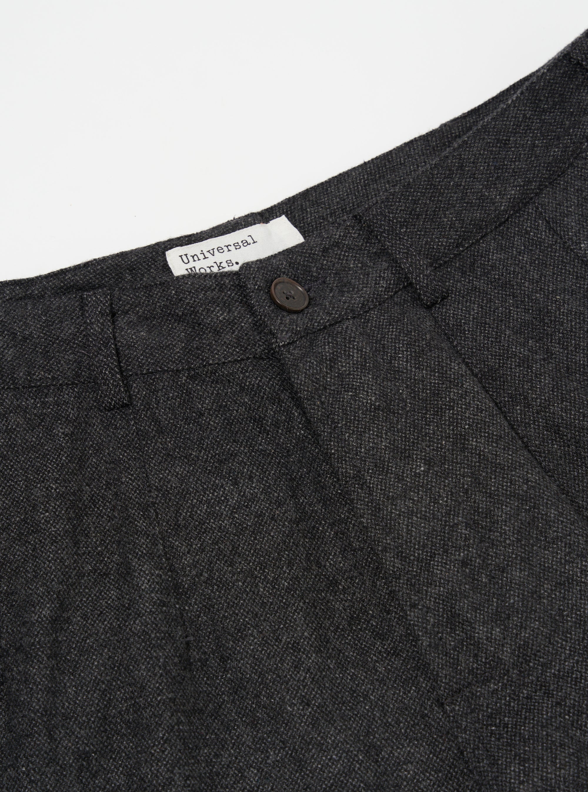Grey Anders Wool Upcycled Loose Pilot Trouser