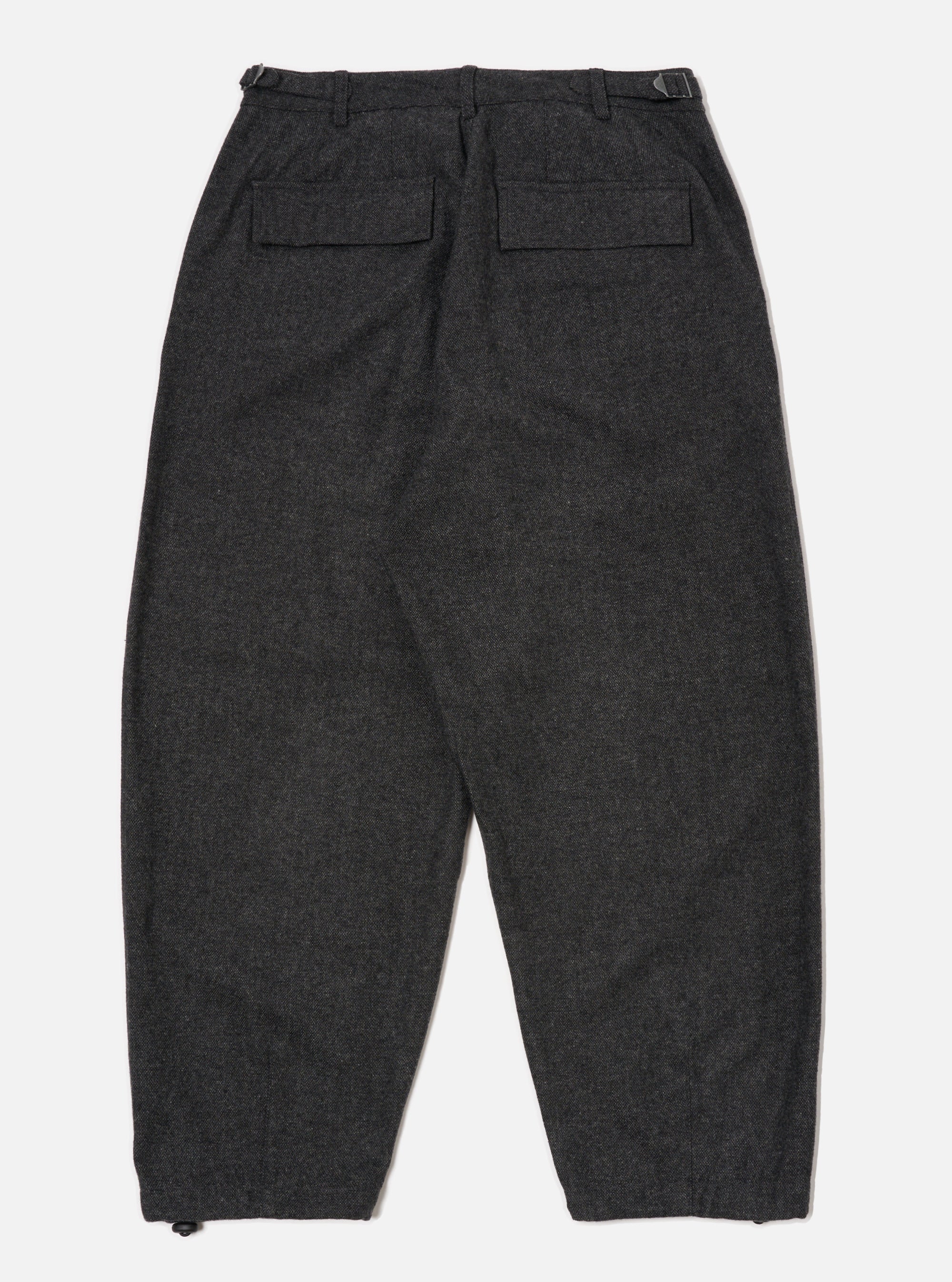 Grey Anders Wool Upcycled Loose Pilot Trouser