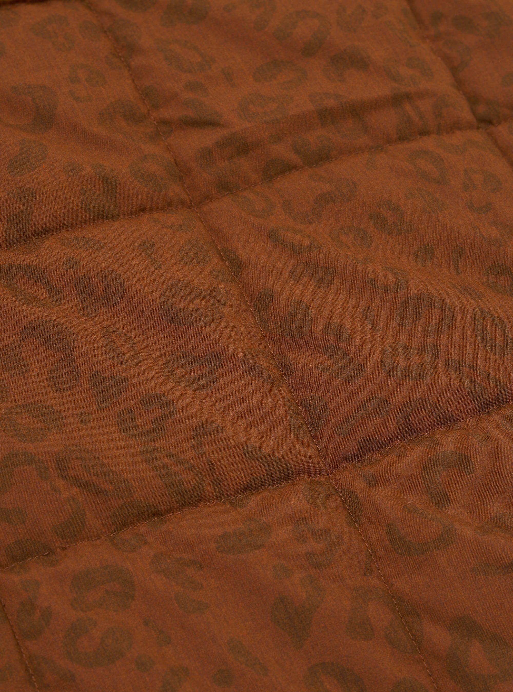 Orange Leopard Recycled Polytech Carlton Gilet