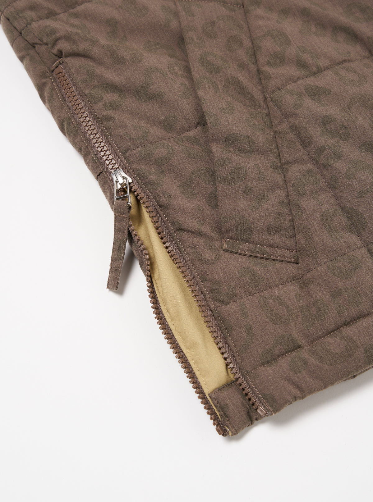 Sand Leopard Recycled Polytech Carlton Gilet