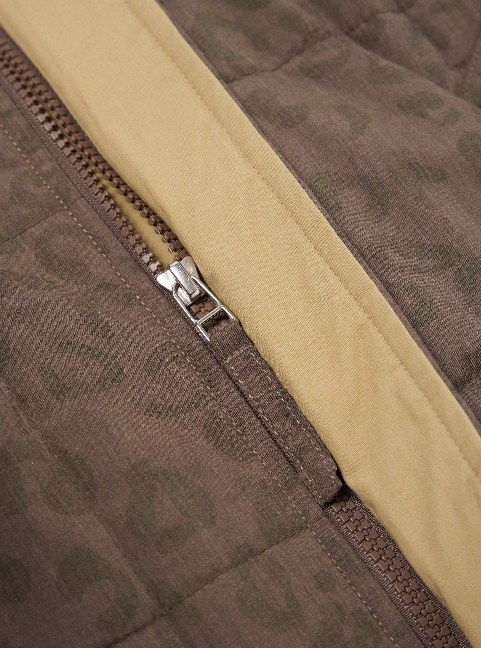 Sand Leopard Recycled Polytech Carlton Gilet