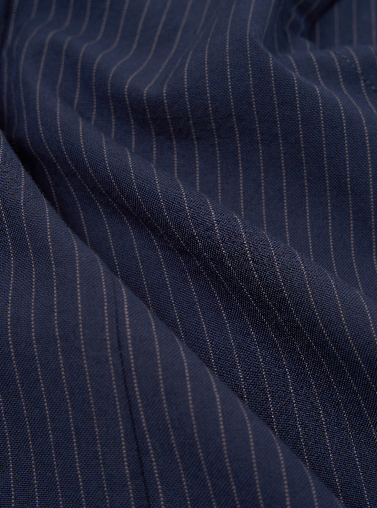Navy Cotton Pinstripe Field Waistcoat