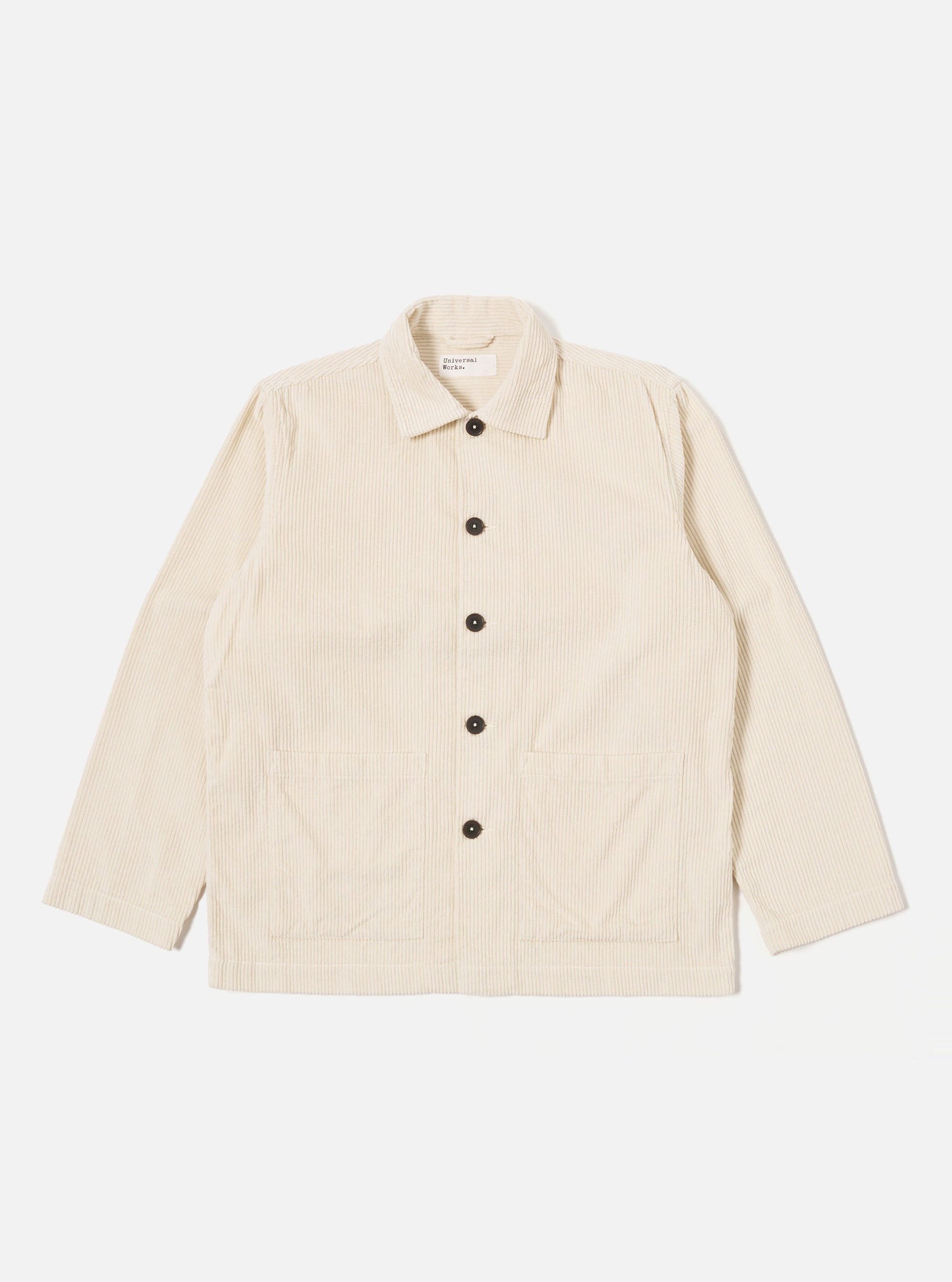 Ecru 6 Wale Cord Easy Jacket