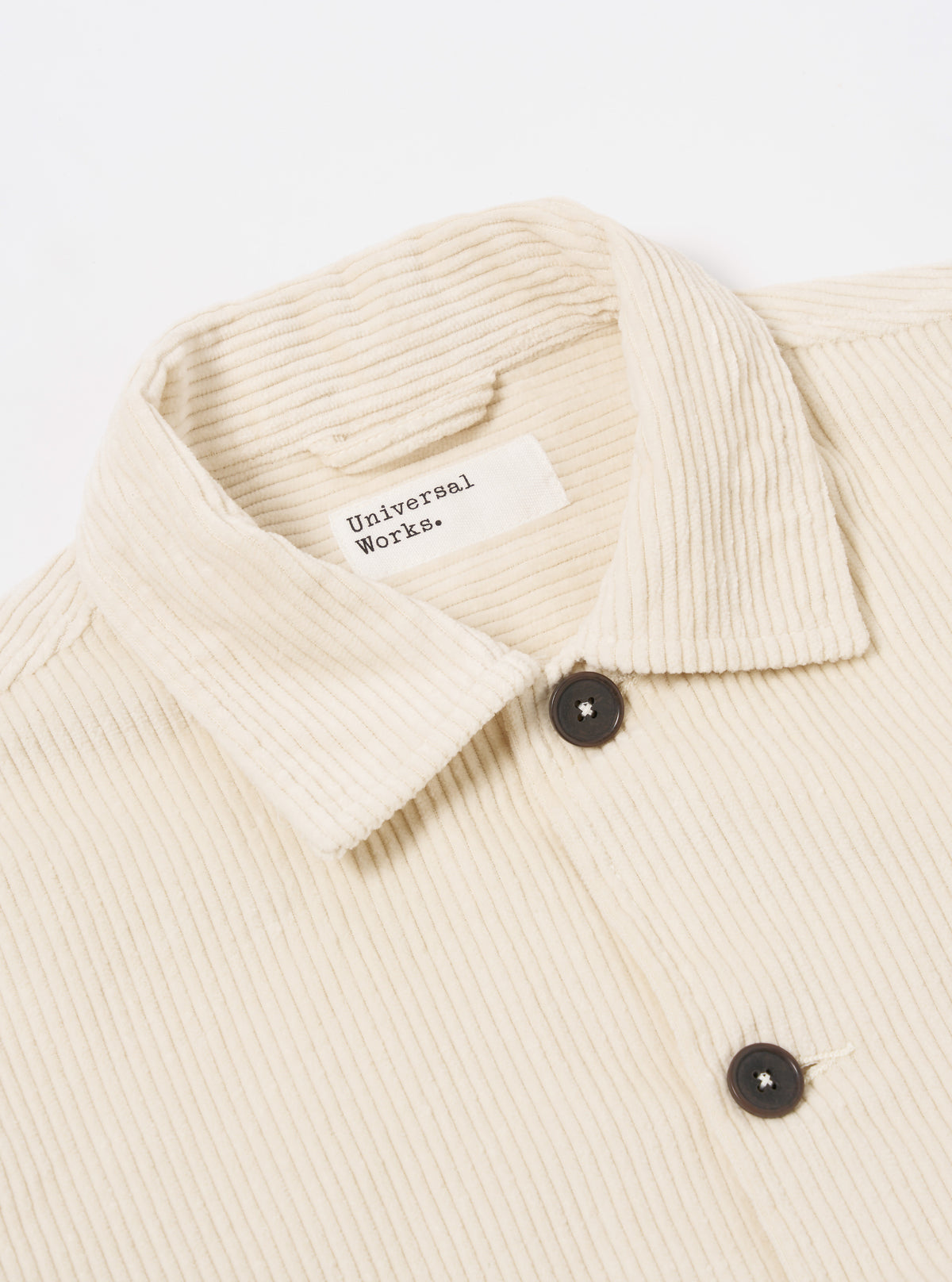 Ecru 6 Wale Cord Easy Jacket