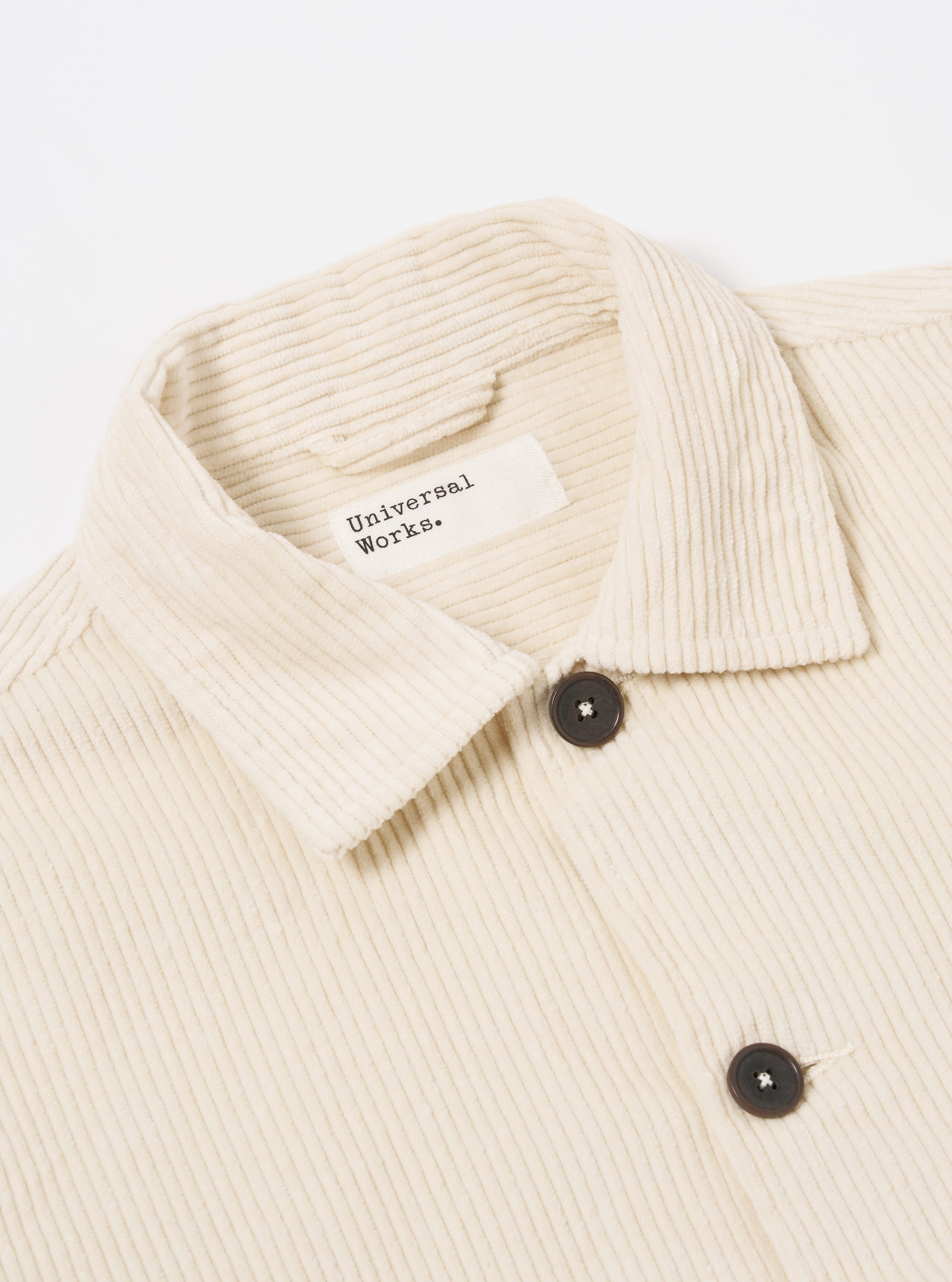 Ecru 6 Wale Cord Easy Jacket