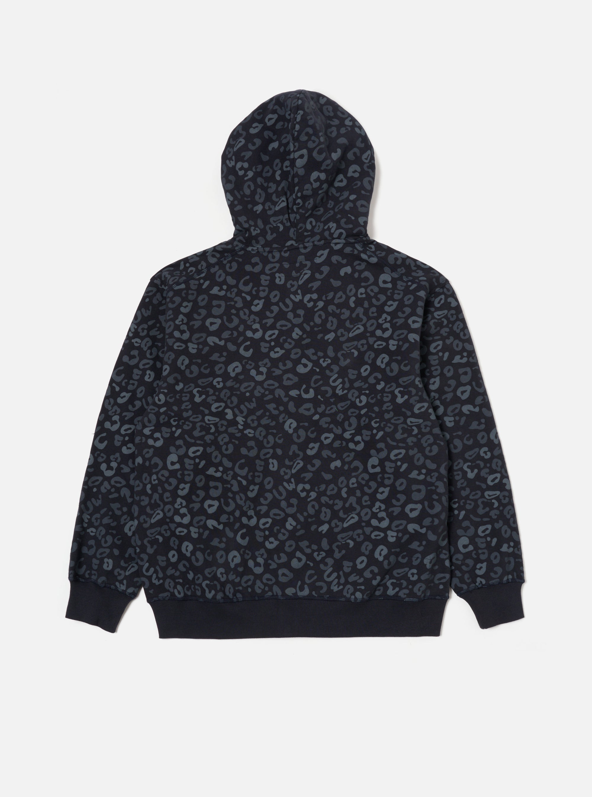 Navy Leopard Brush Back New York Hoody