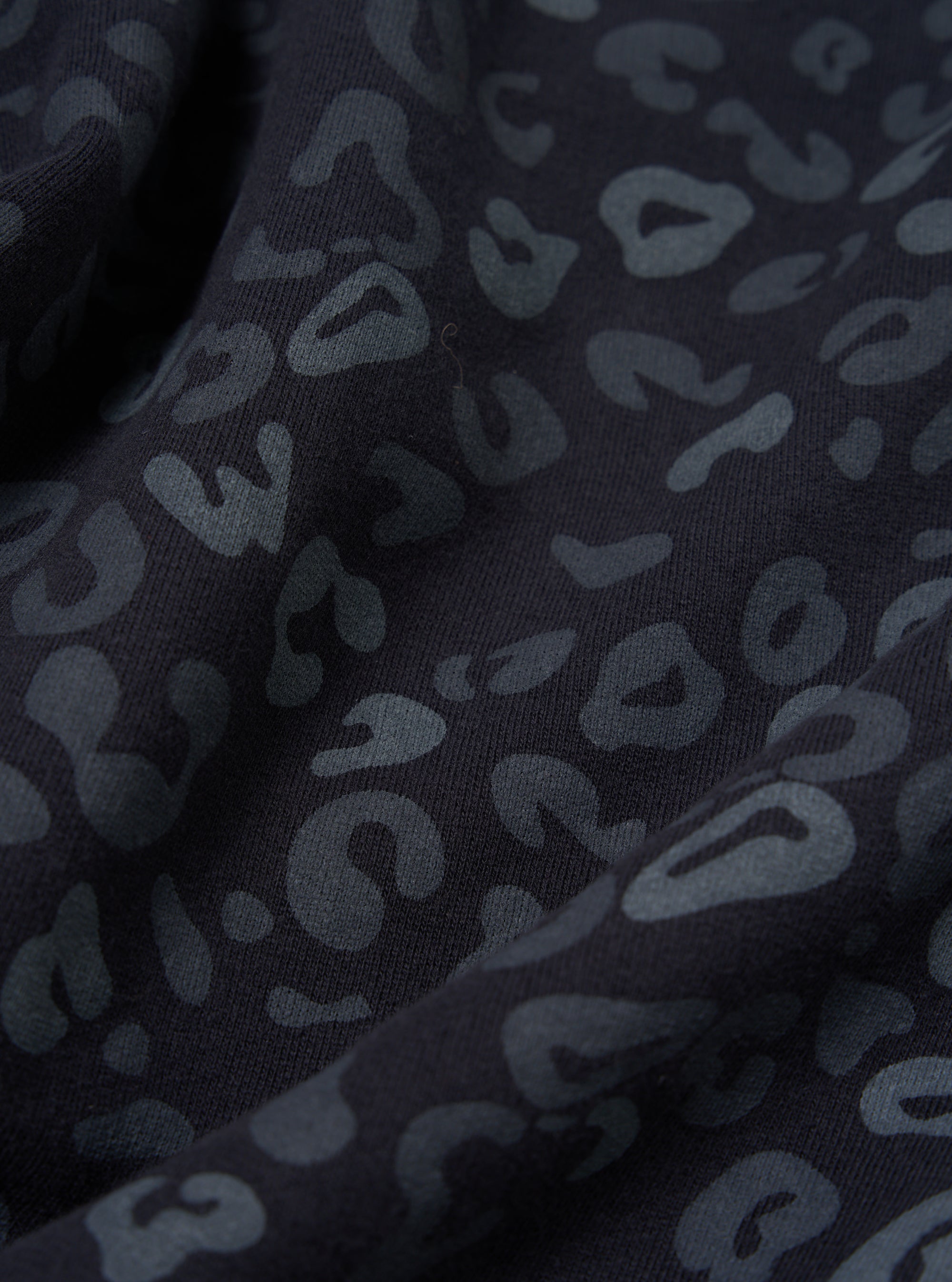Navy Leopard Brush Back New York Hoody