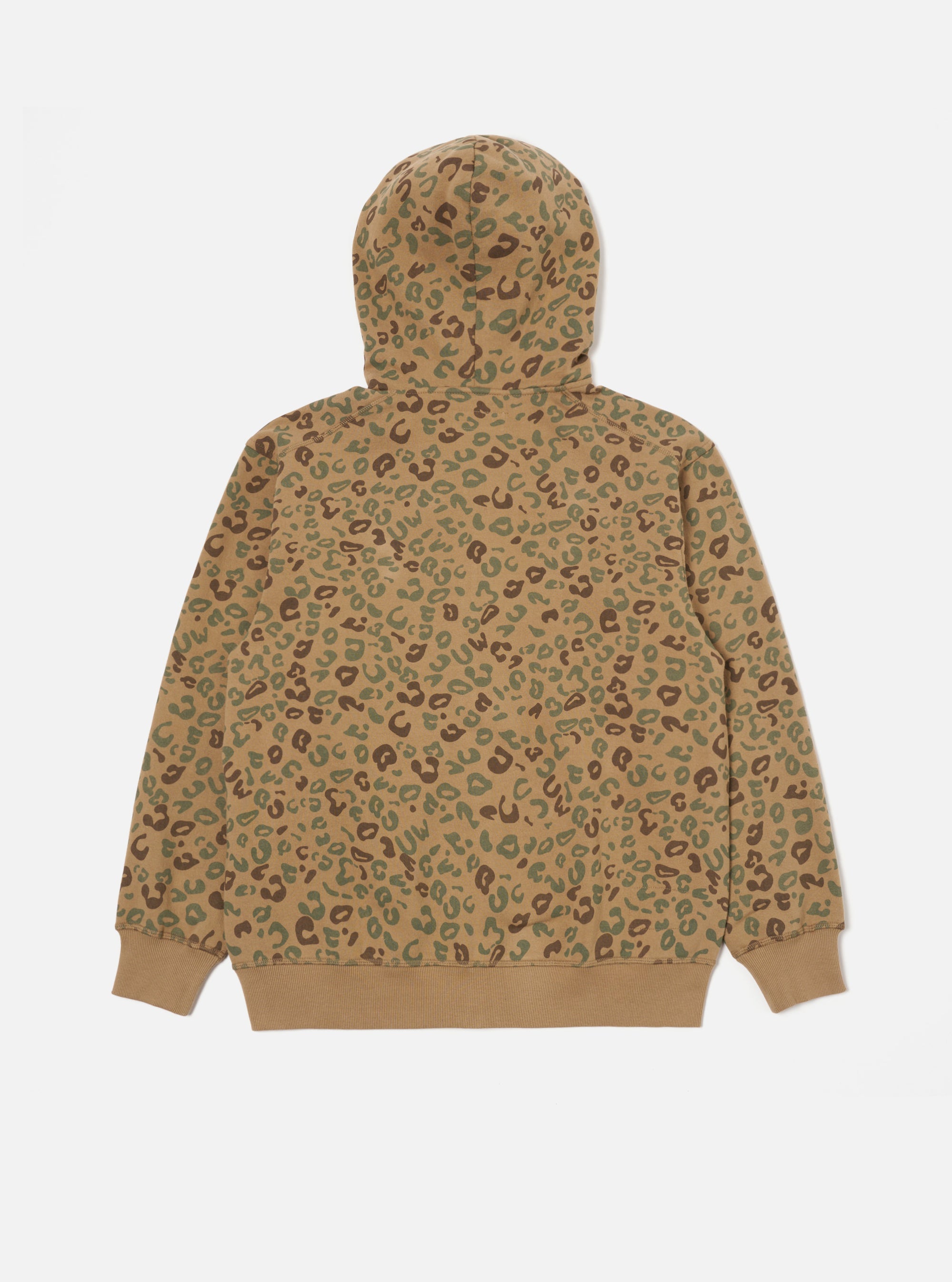 Sand Leopard Brush Back New York Hoody