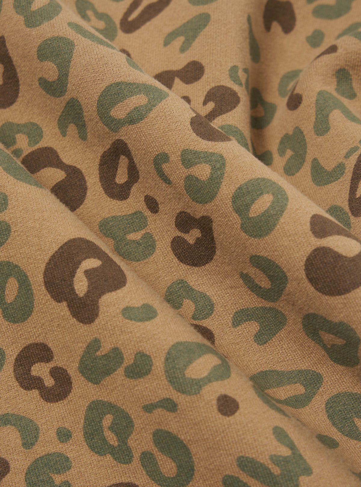 Sand Leopard Brush Back New York Hoody