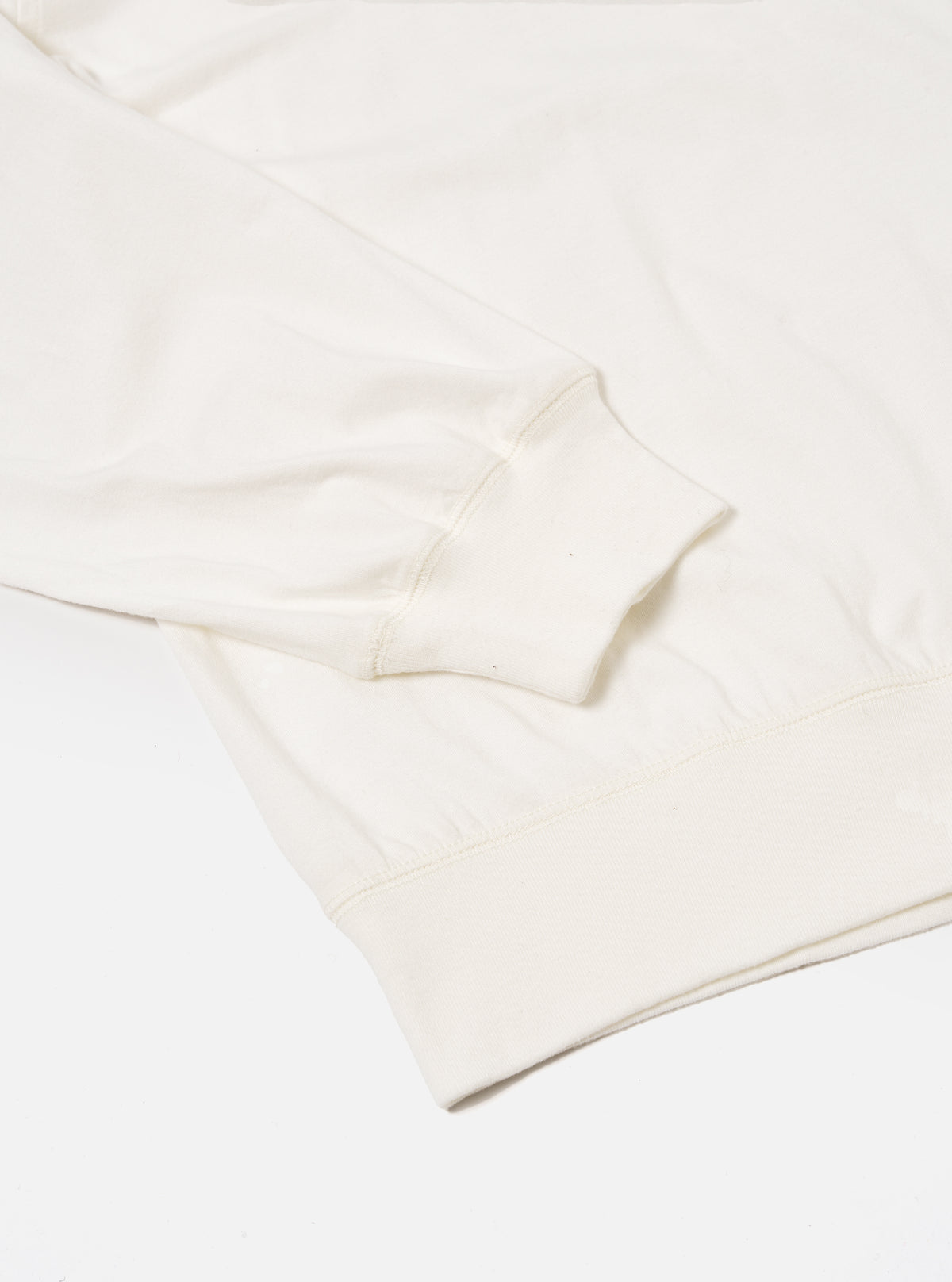 Ecru Single Jersey  Funnel Neck Tee