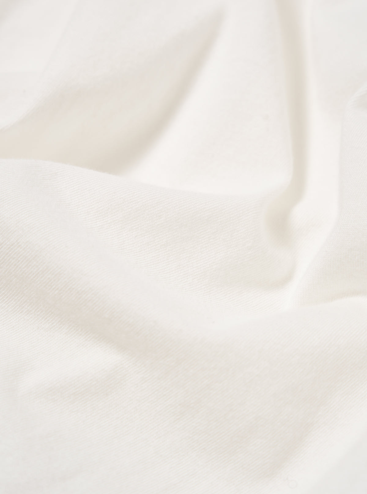 Ecru Single Jersey  Funnel Neck Tee