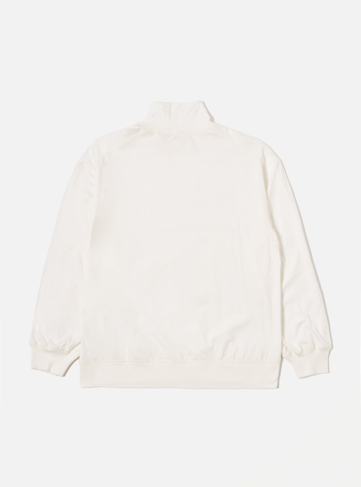 Ecru Single Jersey  Funnel Neck Tee