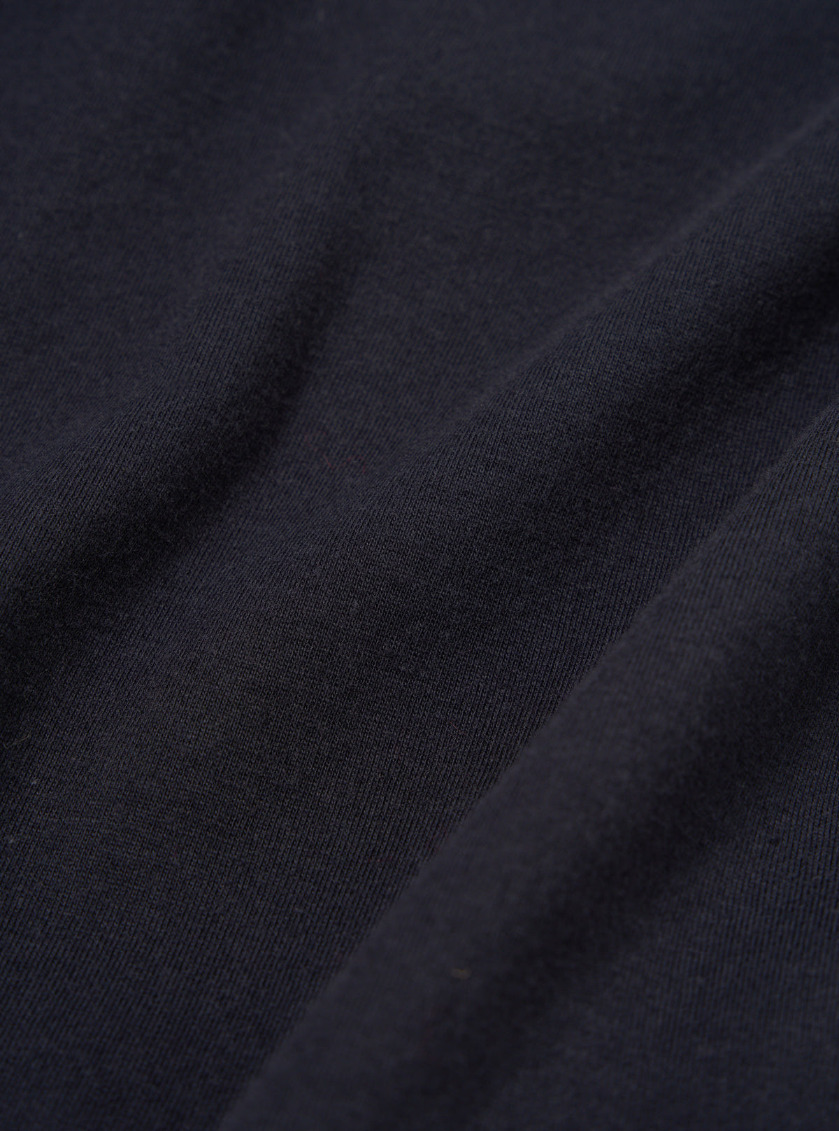 Navy Single Jersey  Funnel Neck Tee