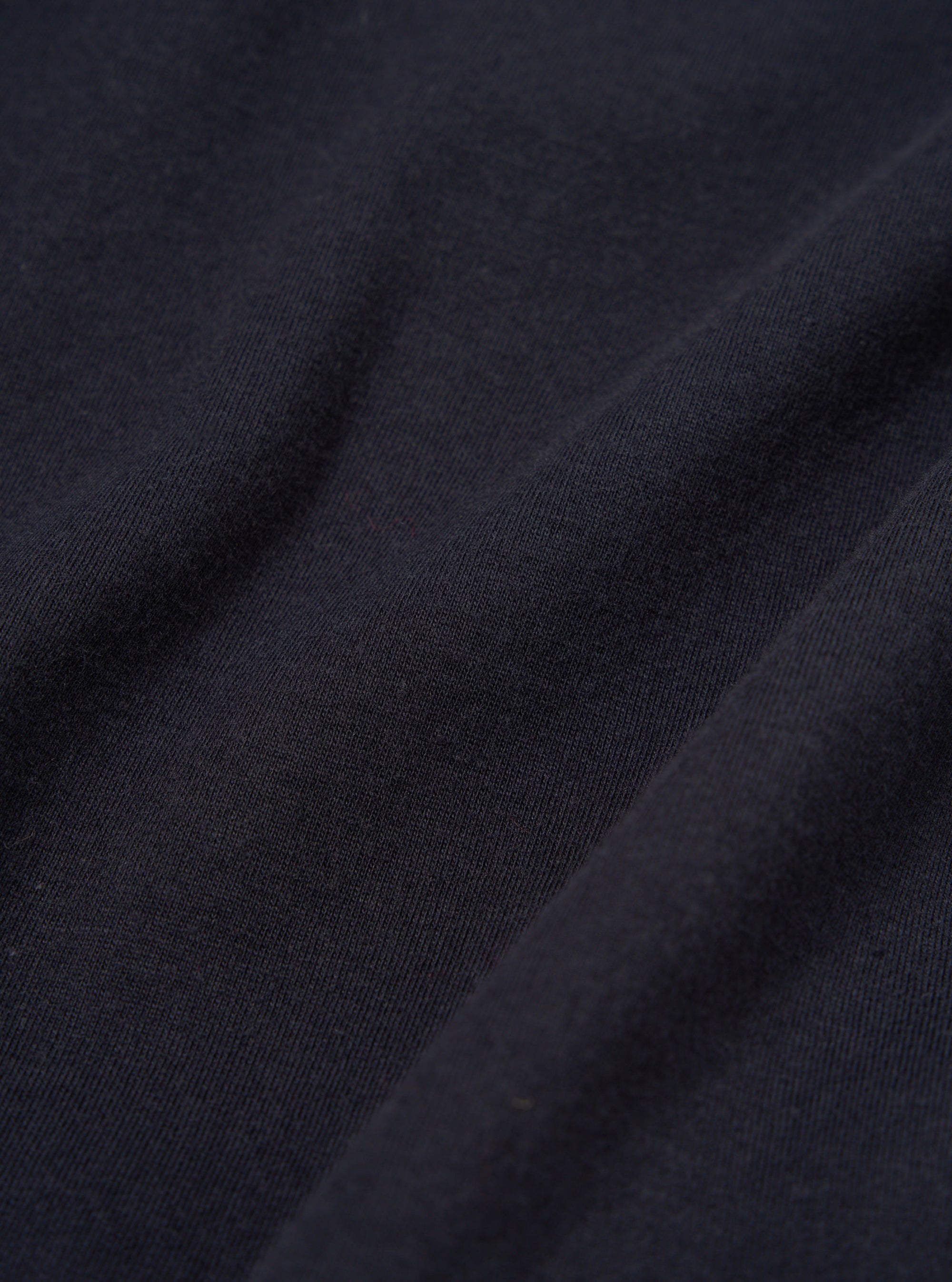 Navy Single Jersey  Funnel Neck Tee