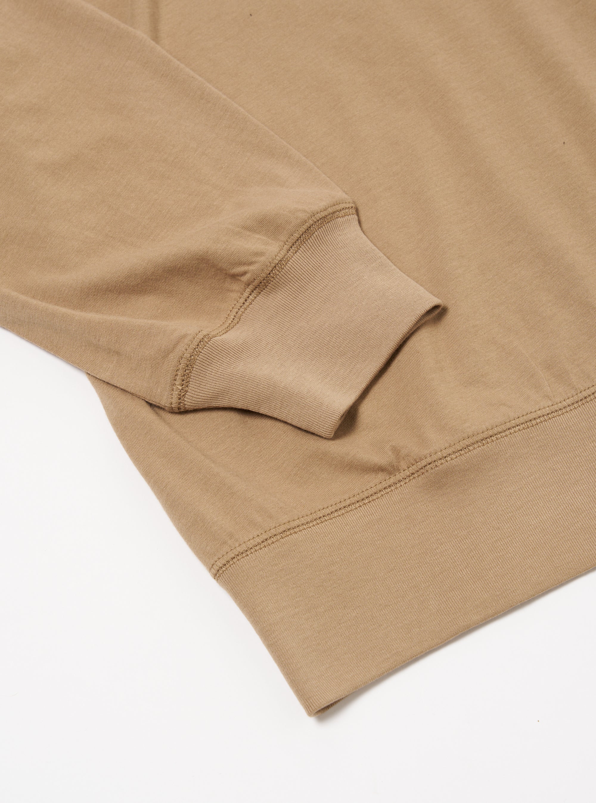 Sand Single Jersey  Funnel Neck Tee