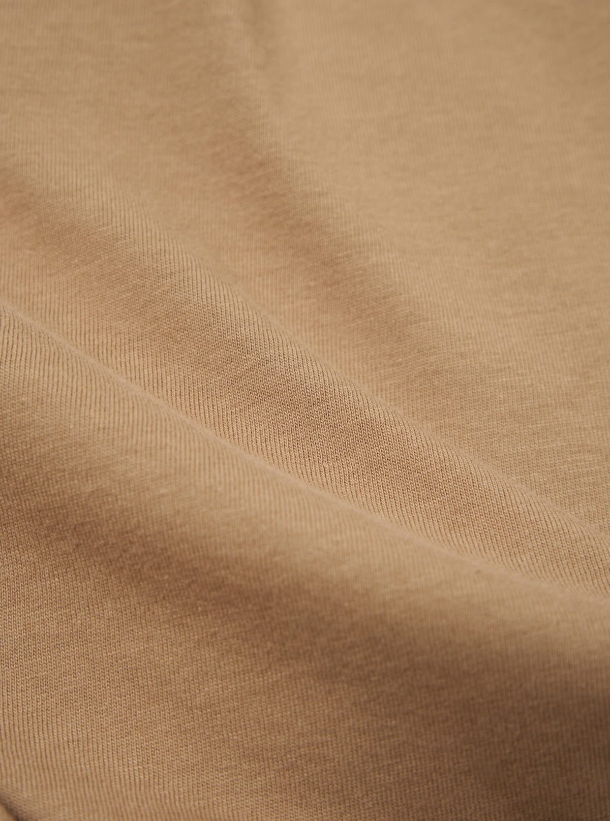 Sand Single Jersey  Funnel Neck Tee