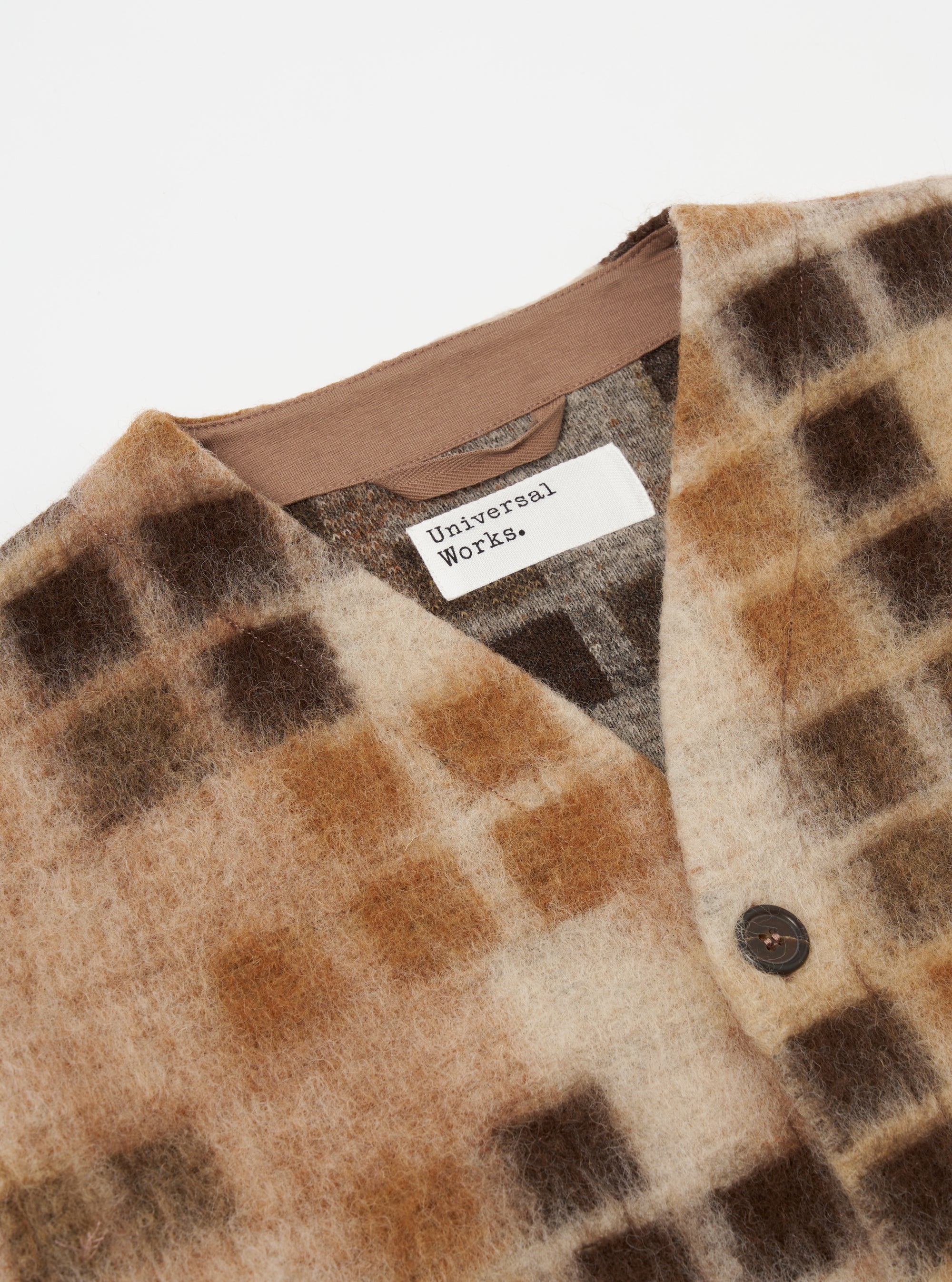 Sand Mosaic Fleece Cardigan
