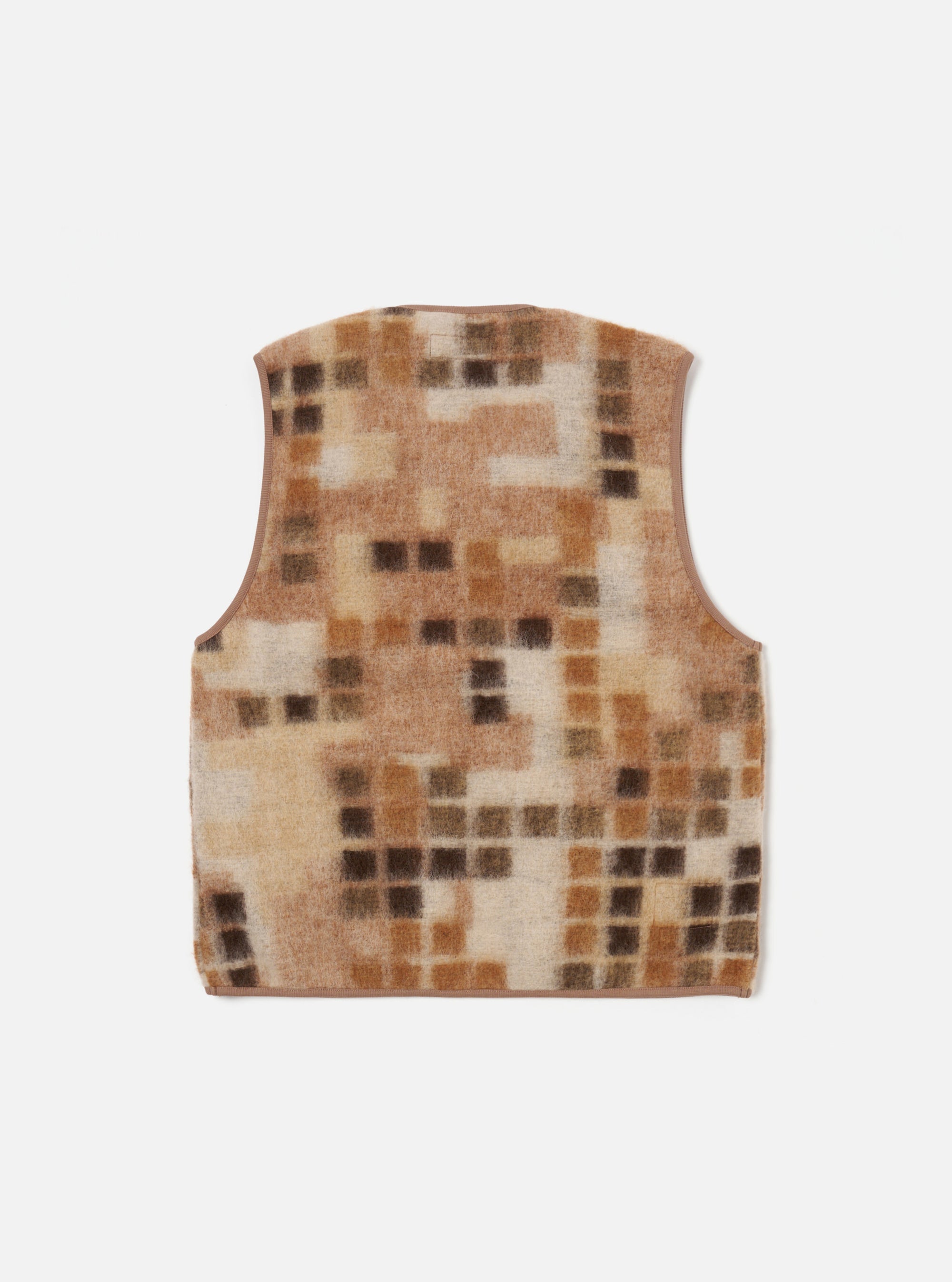 Sand Mosaic Fleece Zip Gilet