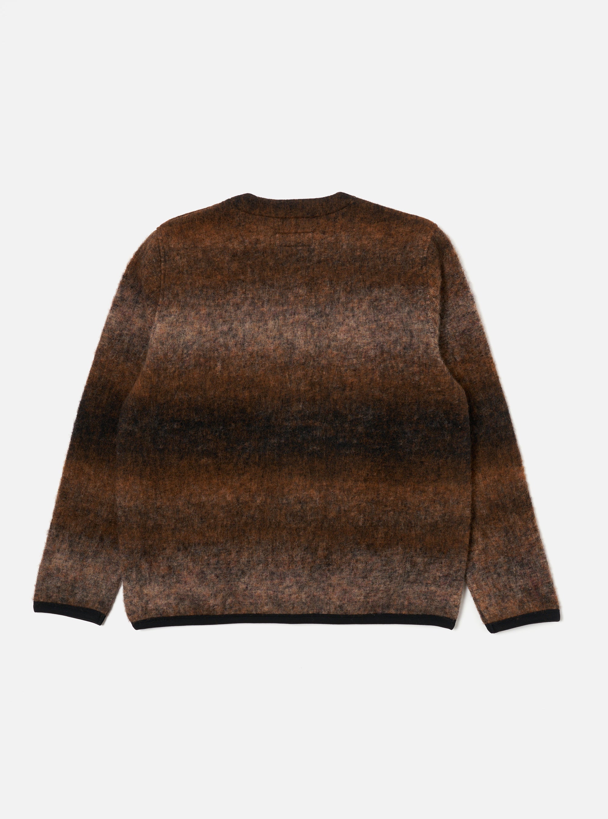 Brown Ombre Fleece Cardigan