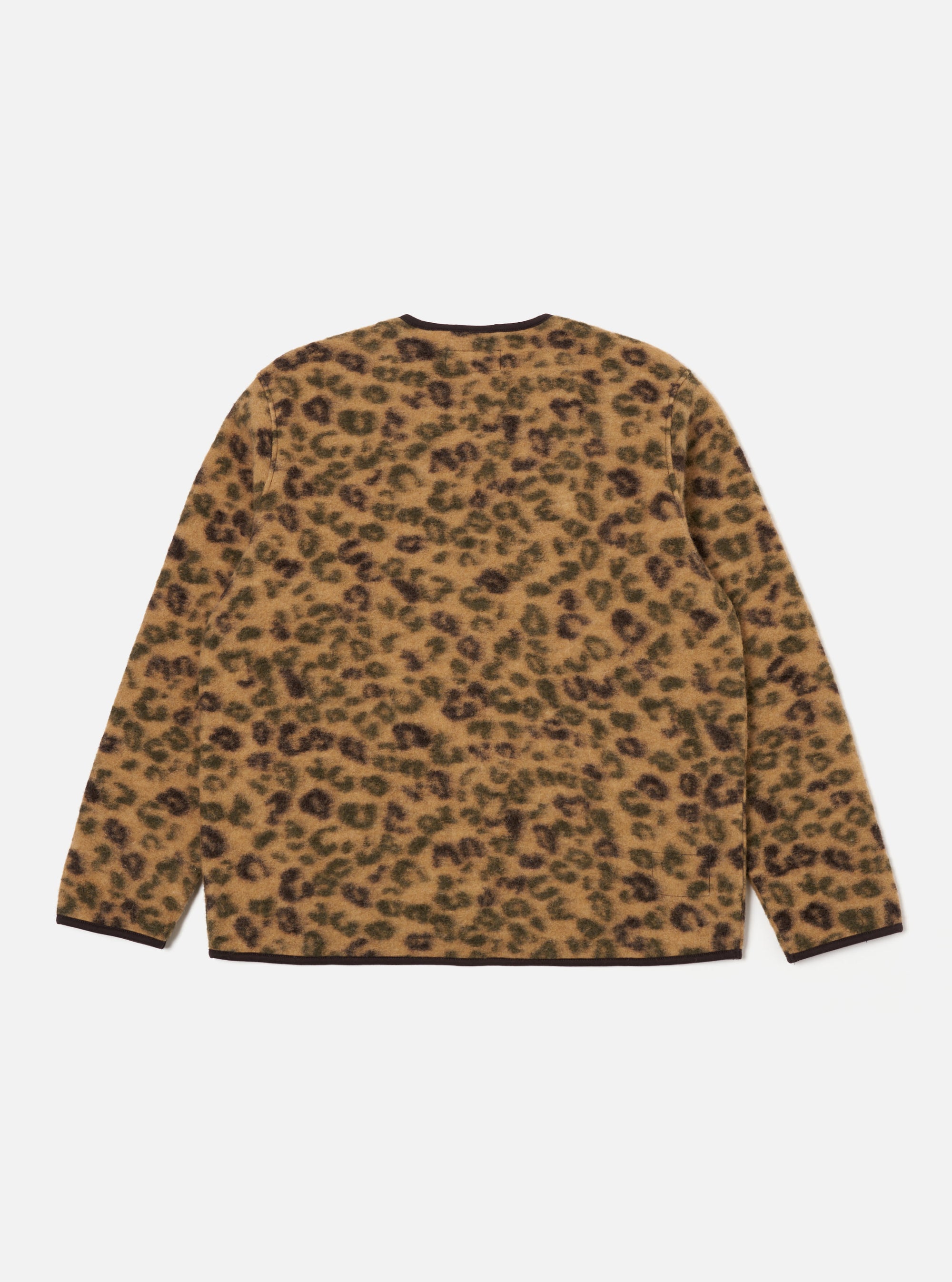 Camo Leopard Fleece Zip Liner Jacket