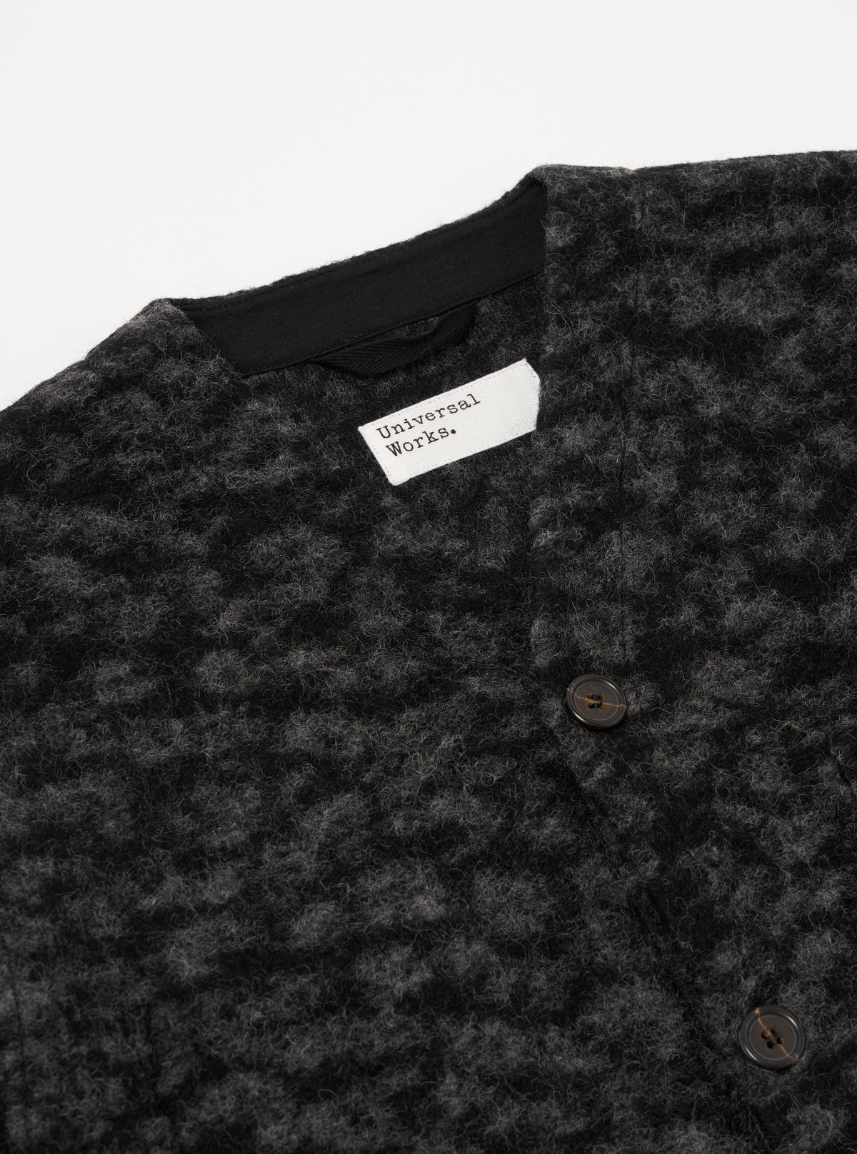 Black/Anthracite Leopard ll Fleece Cardigan
