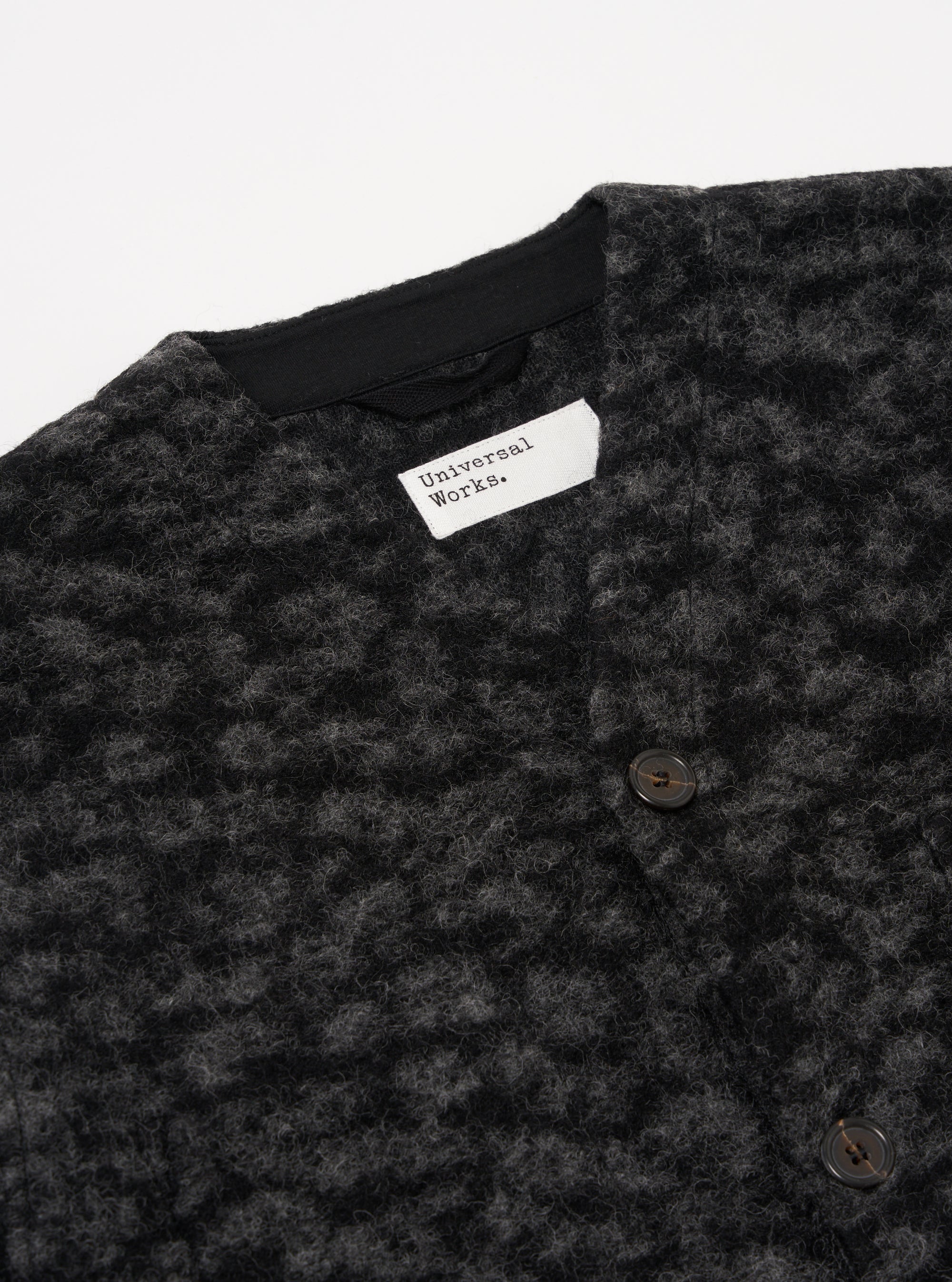 Black/Anthracite Leopard ll Fleece Cardigan