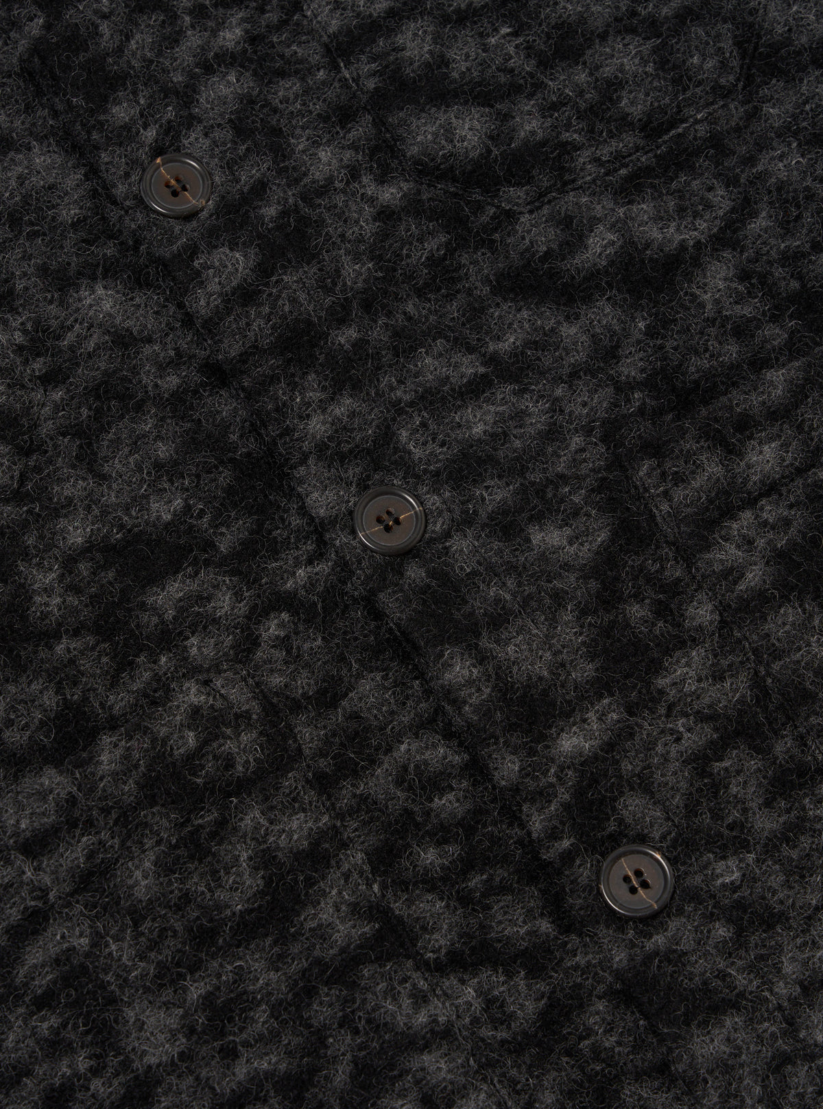 Black/Anthracite Leopard ll Fleece Cardigan