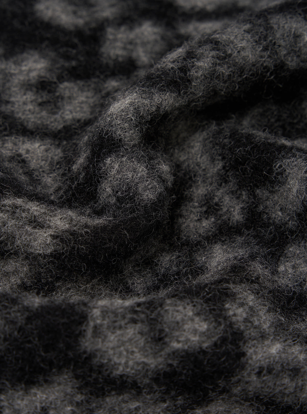 Black/Anthracite Leopard ll Fleece Cardigan