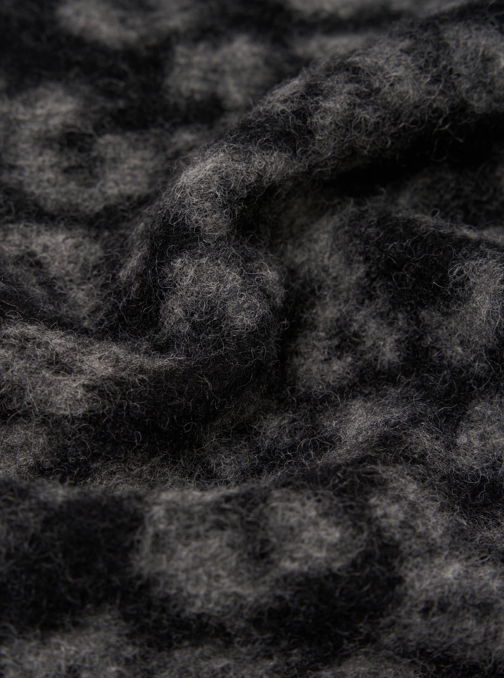 Black/Anthracite Leopard ll Fleece Cardigan