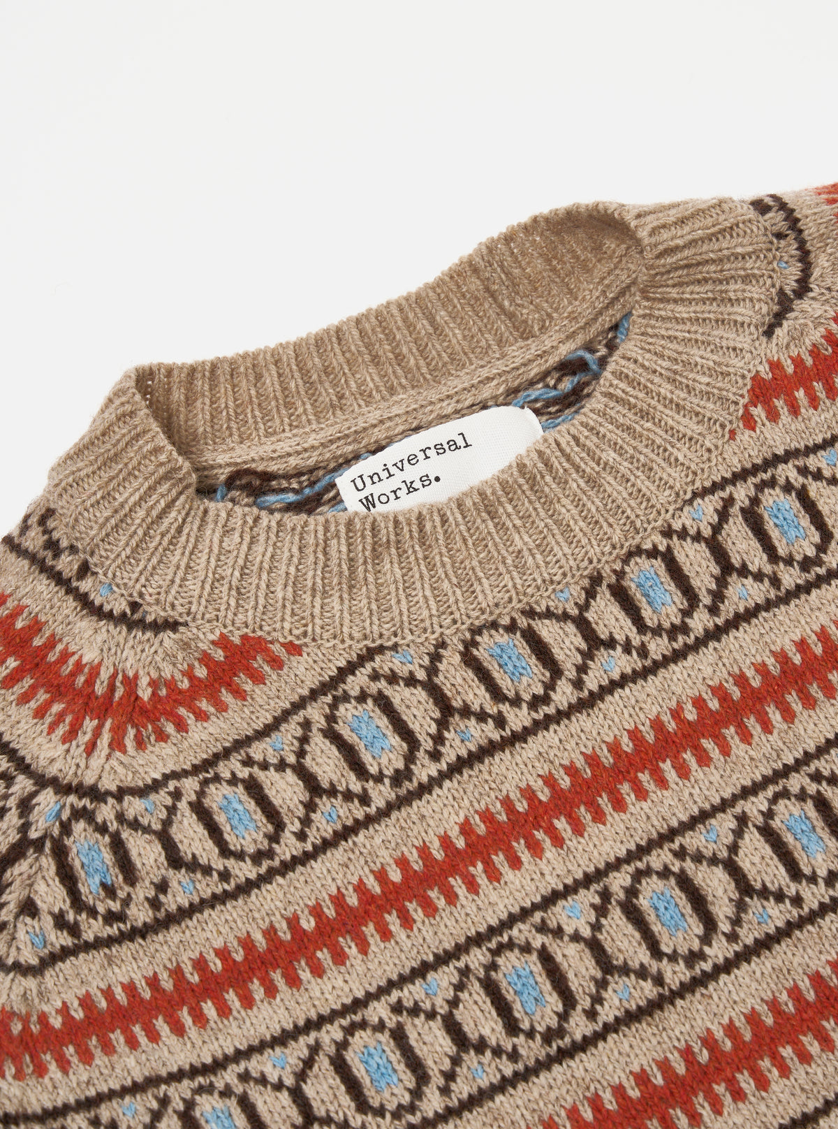 Oatmeal Eco Wool Loose Pocket Crew