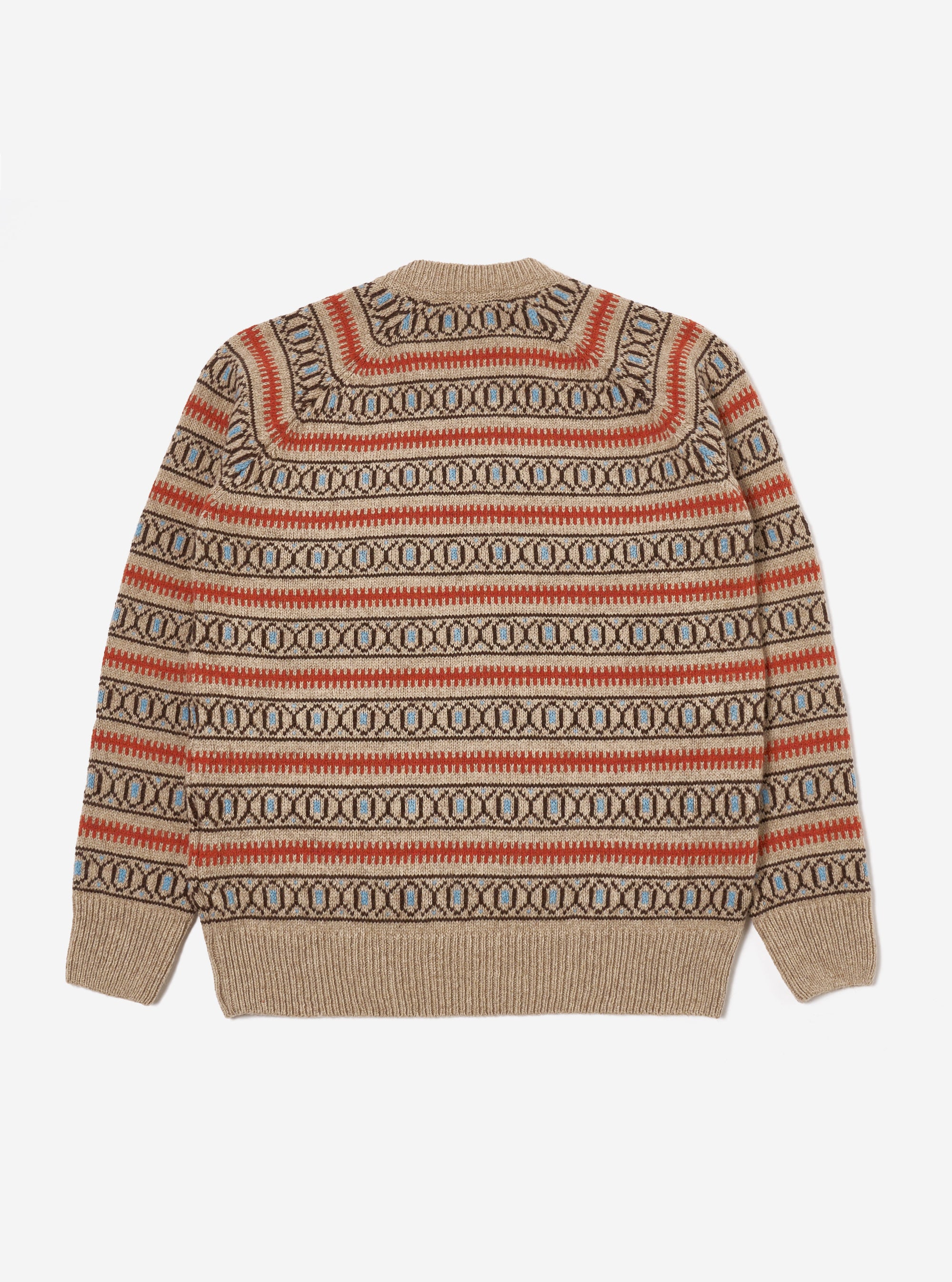 Oatmeal Eco Wool Loose Pocket Crew