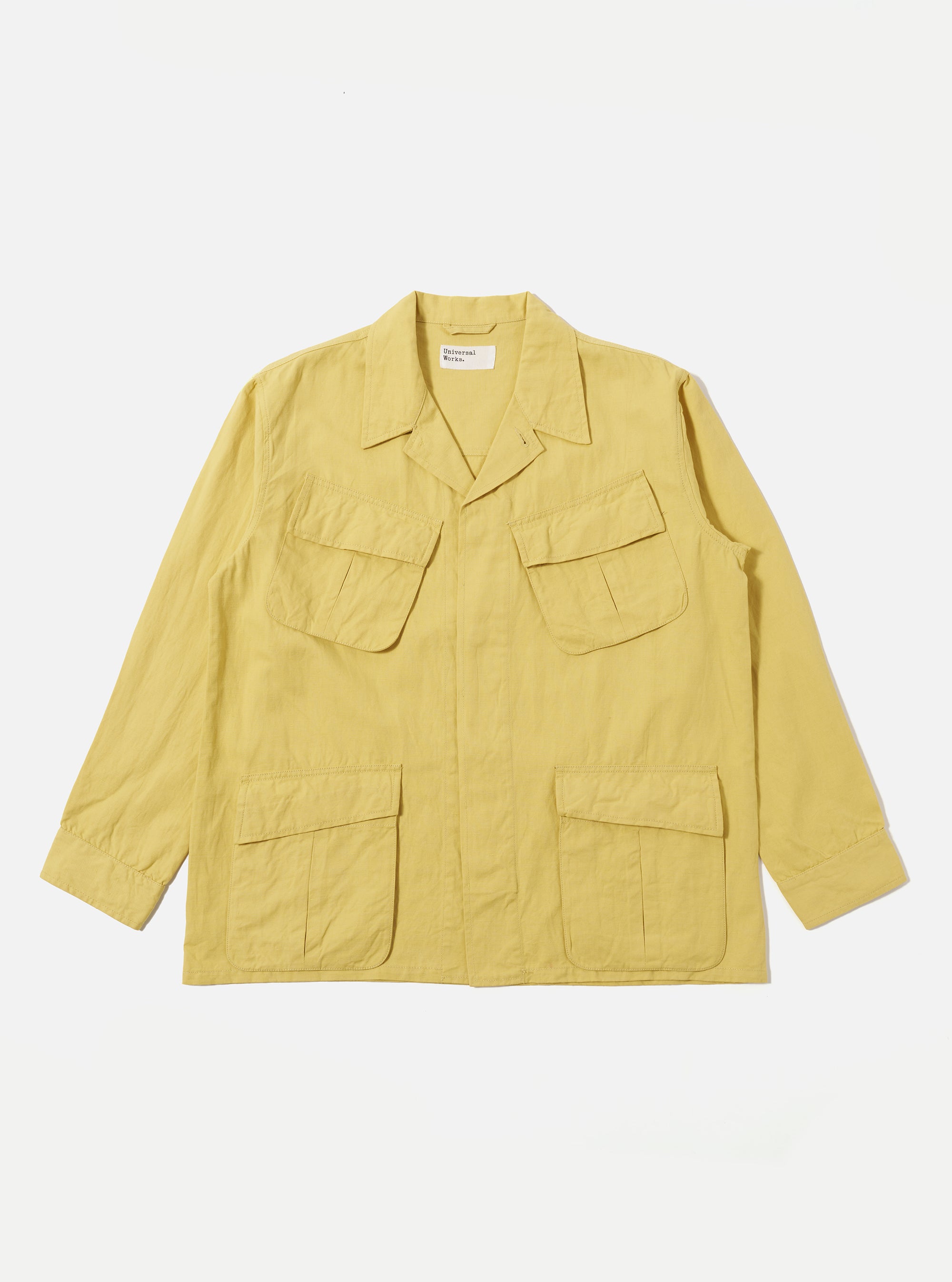 Lemon Linen Slub Weave Jungle Jacket