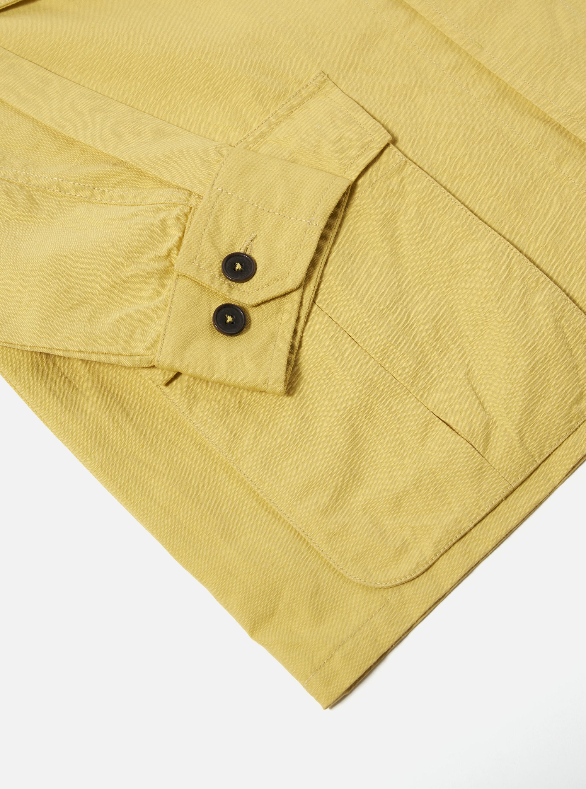 Lemon Linen Slub Weave Jungle Jacket