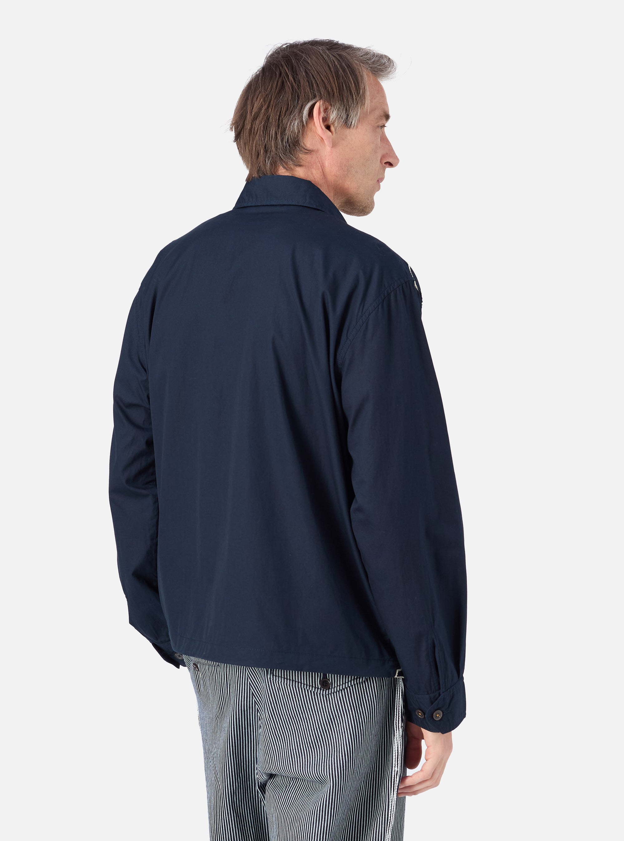 Navy Mitla Broadcloth Club Jacket