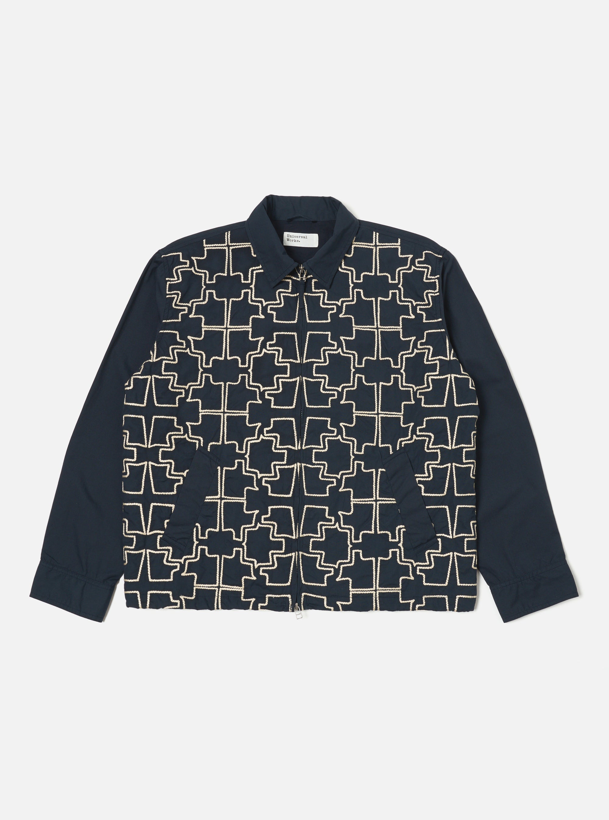 Navy Mitla Broadcloth Club Jacket