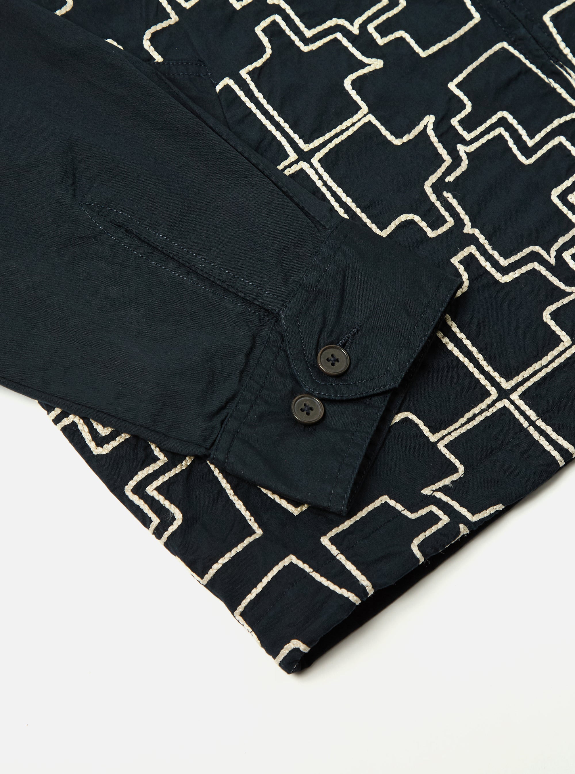 Navy Mitla Broadcloth Club Jacket