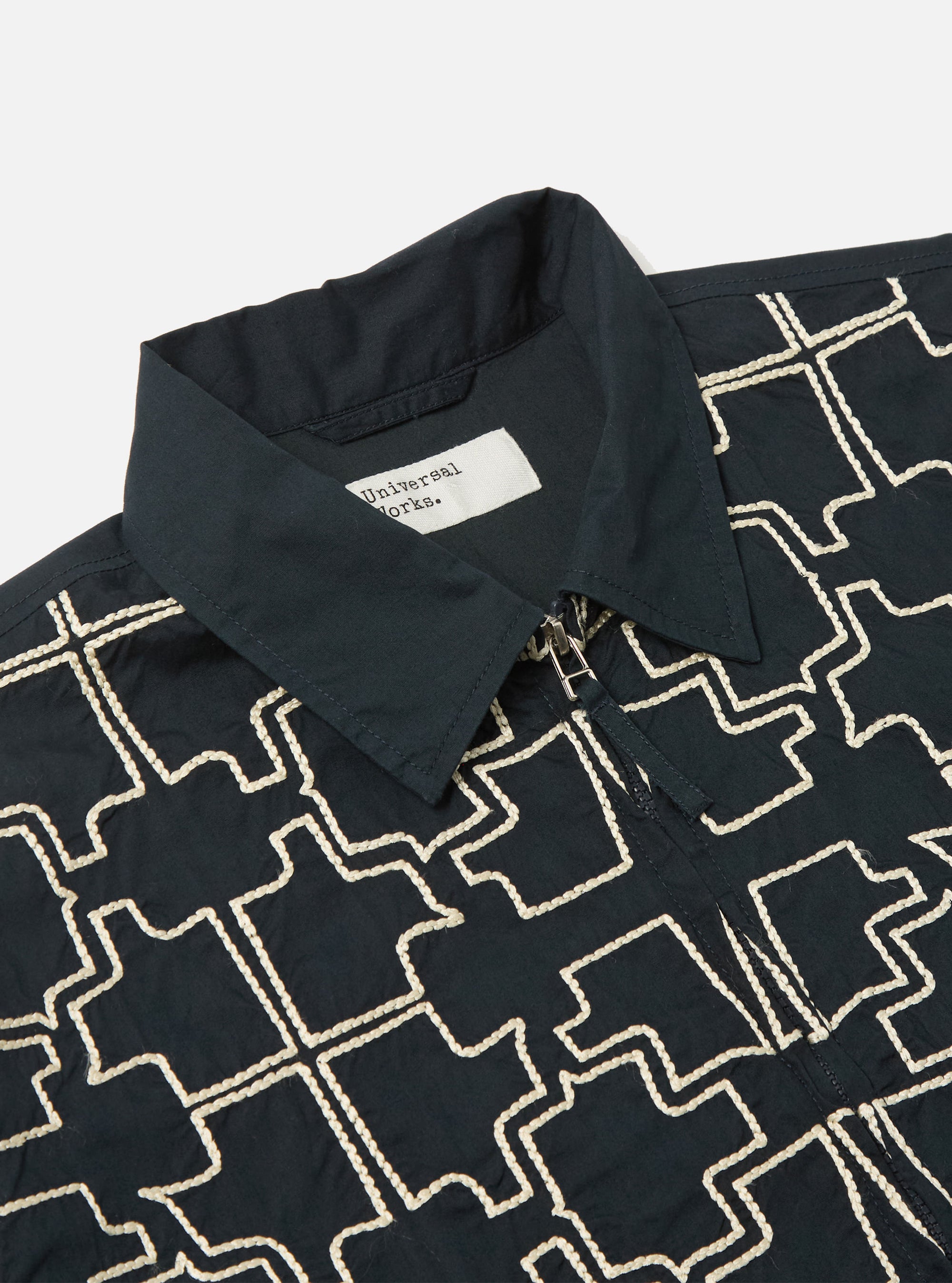 Navy Mitla Broadcloth Club Jacket