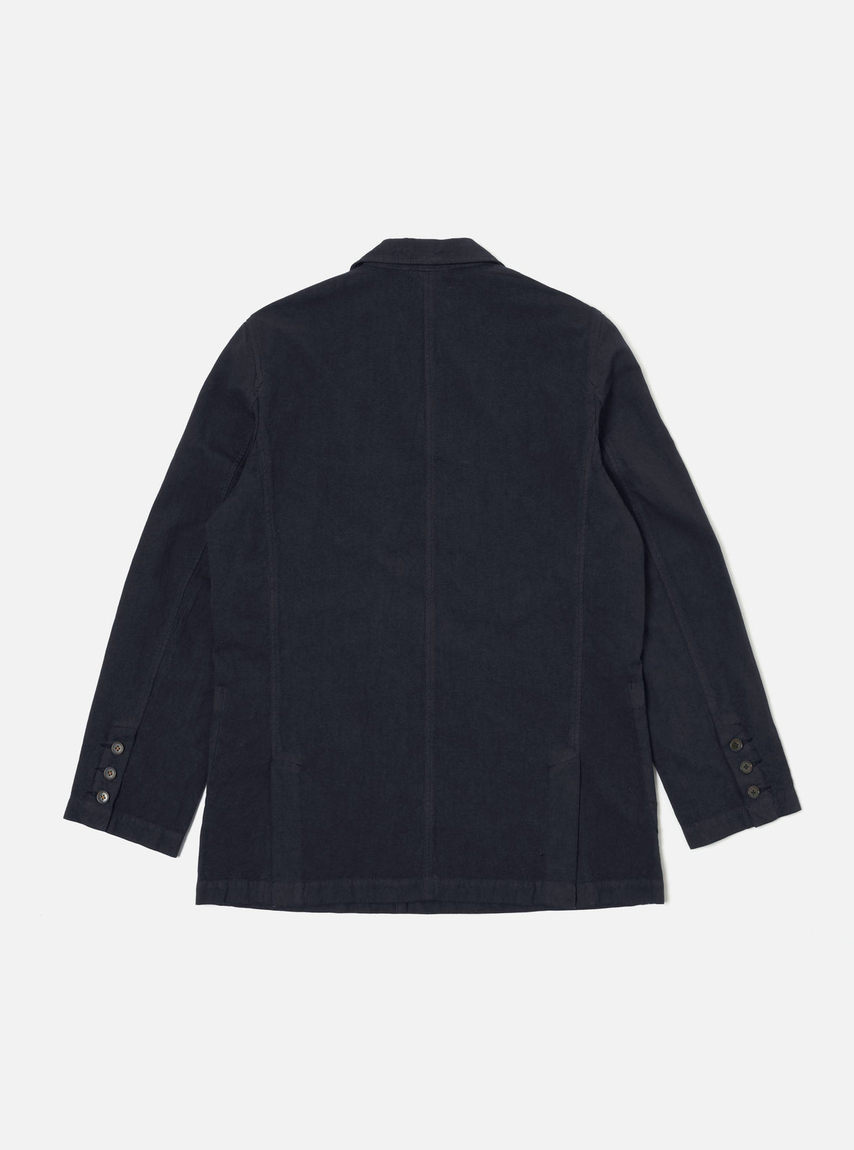 Navy Linen Slub Weave Manor Jacket