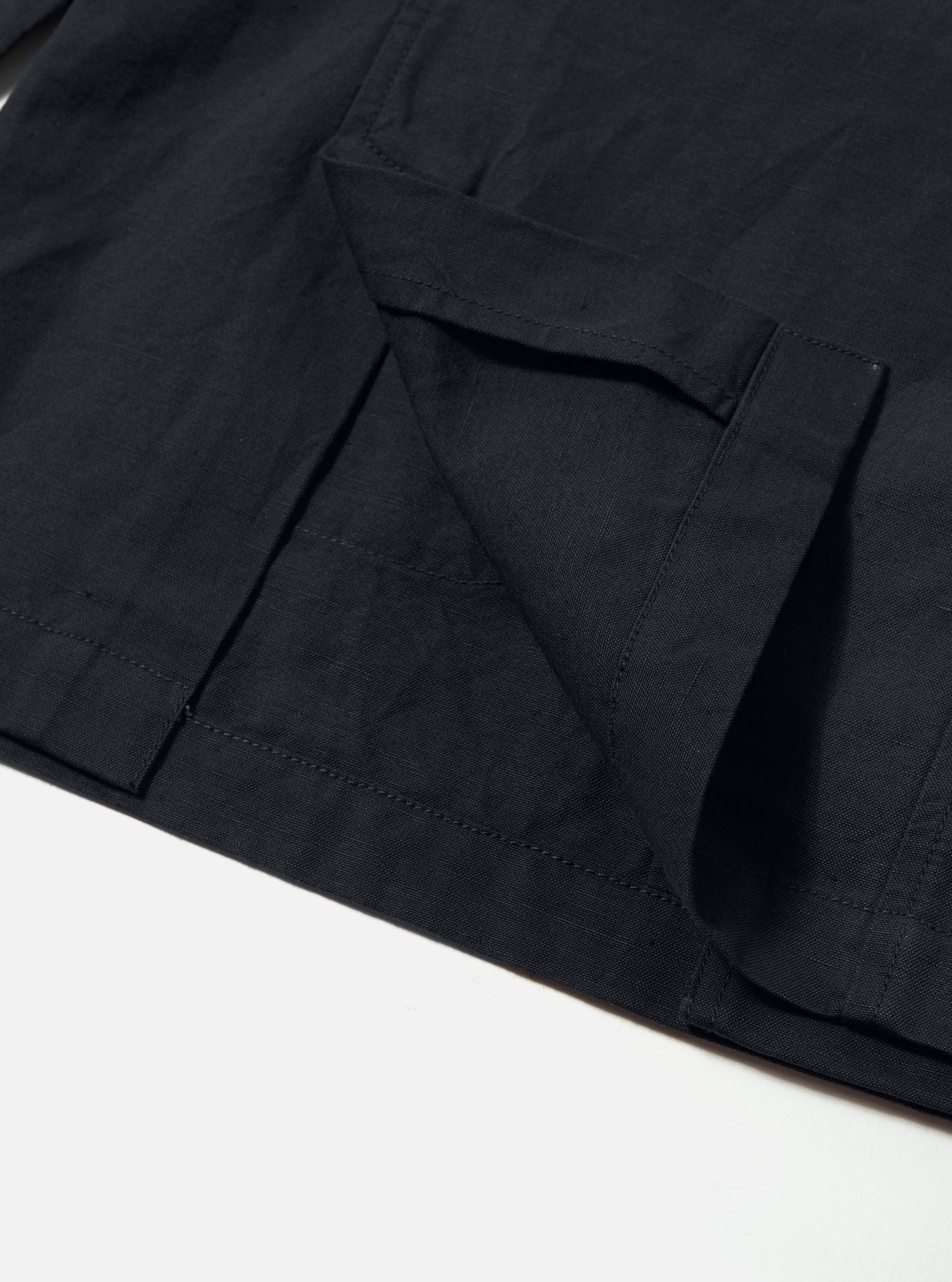 Navy Linen Slub Weave Manor Jacket