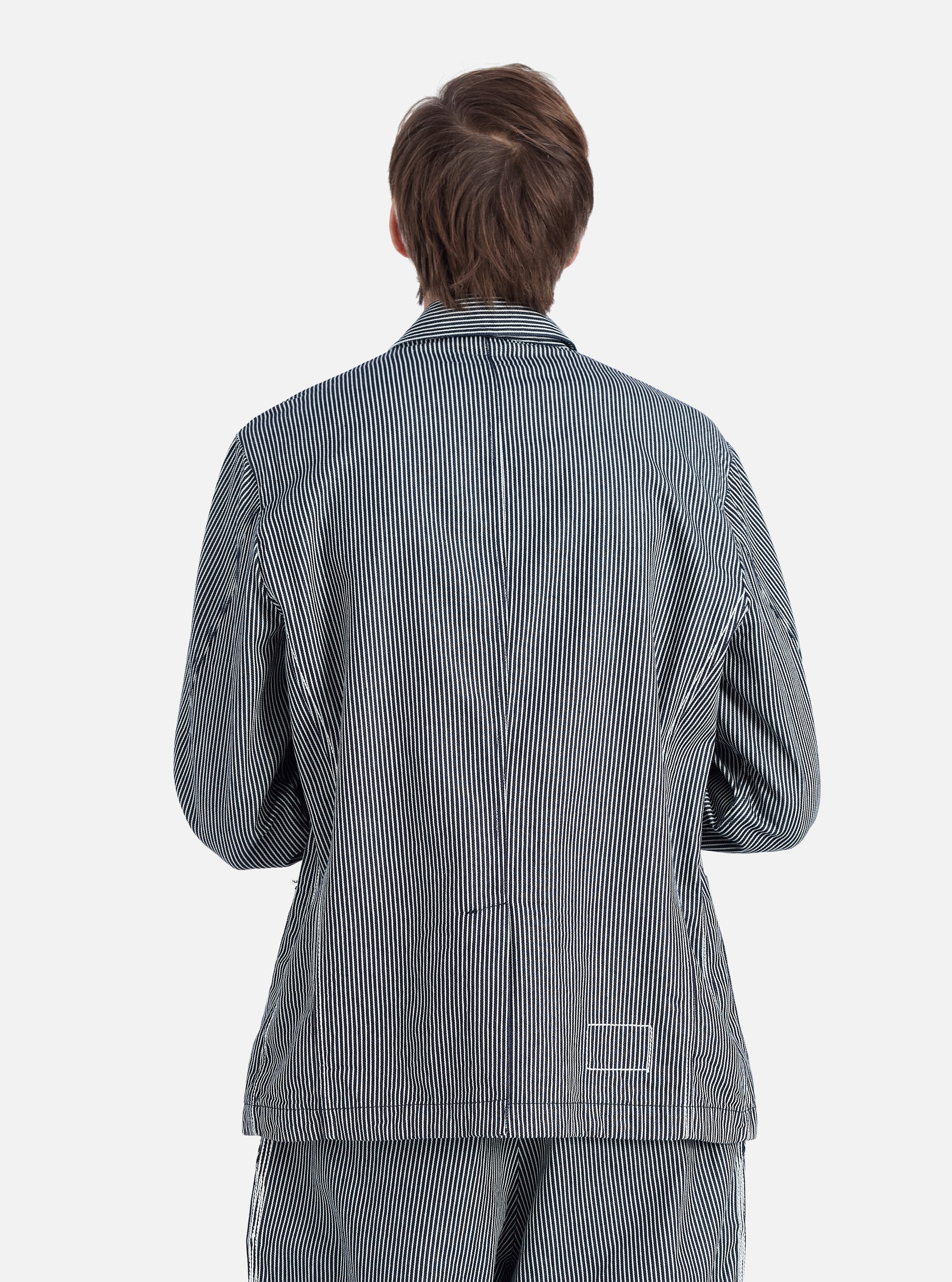 Indigo Hickory Stripe Denim Original Bakers Jacket