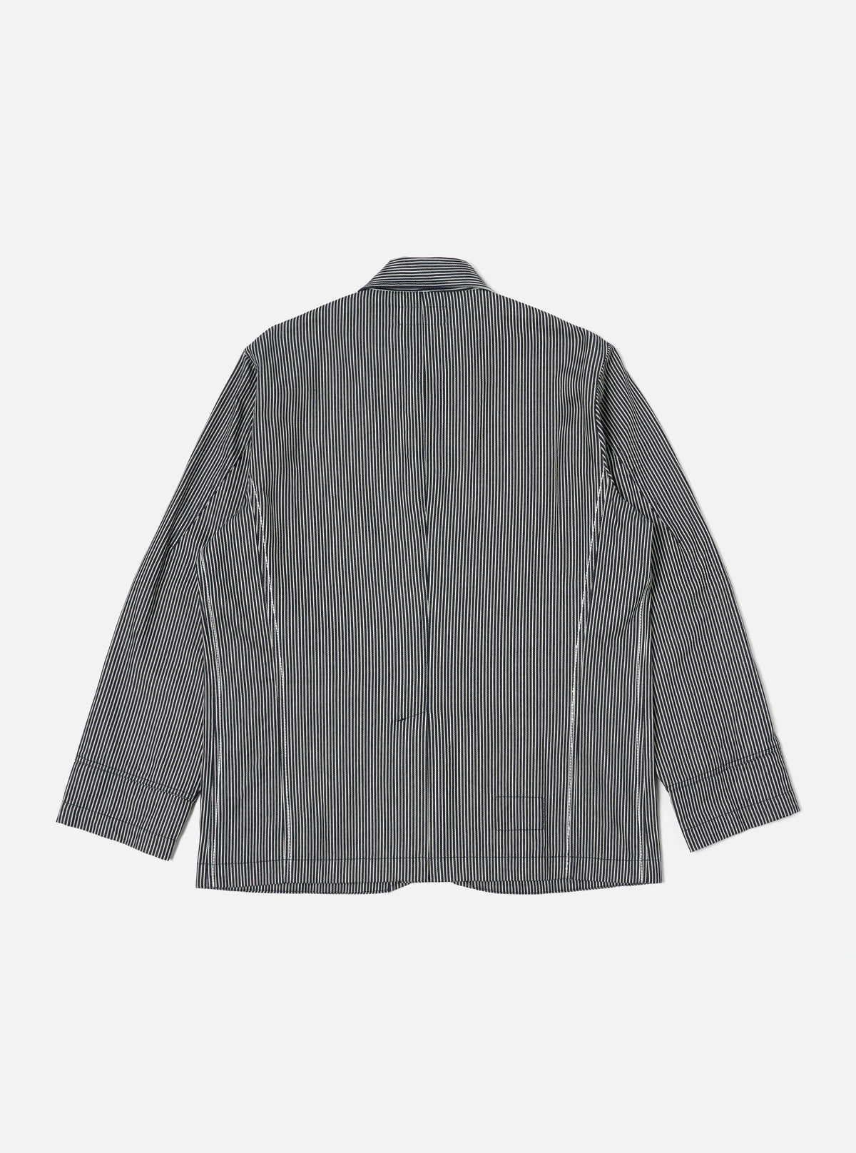 Indigo Hickory Stripe Denim Original Bakers Jacket