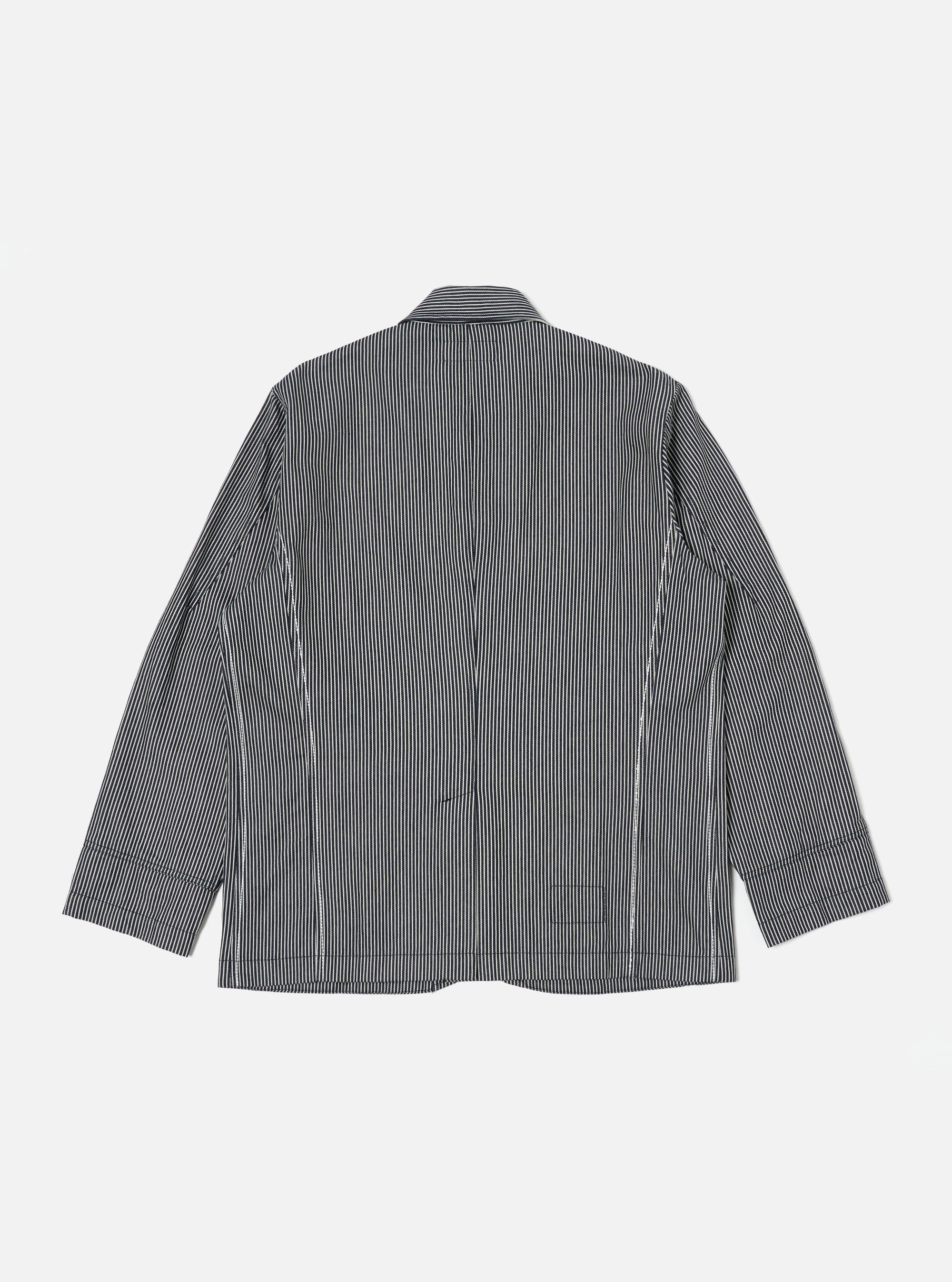 Indigo Hickory Stripe Denim Original Bakers Jacket