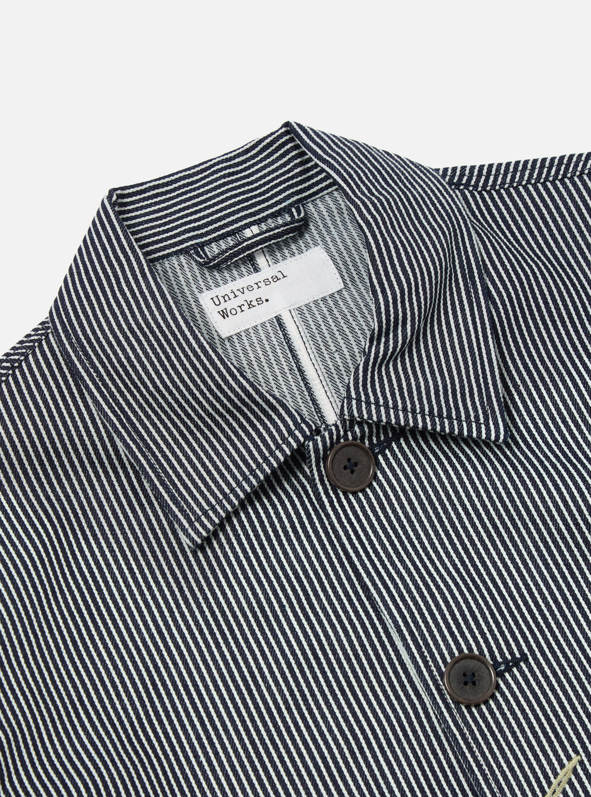 Indigo Hickory Stripe Denim Original Bakers Jacket