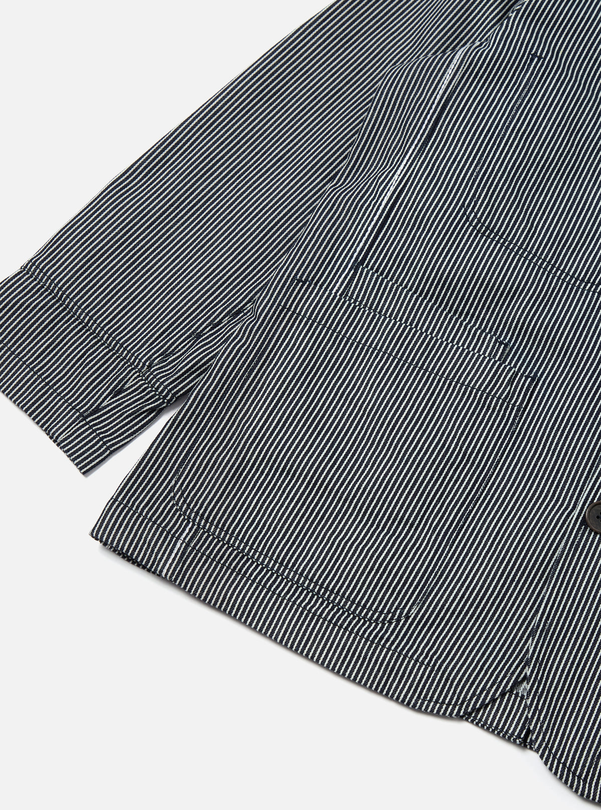 Indigo Hickory Stripe Denim Original Bakers Jacket