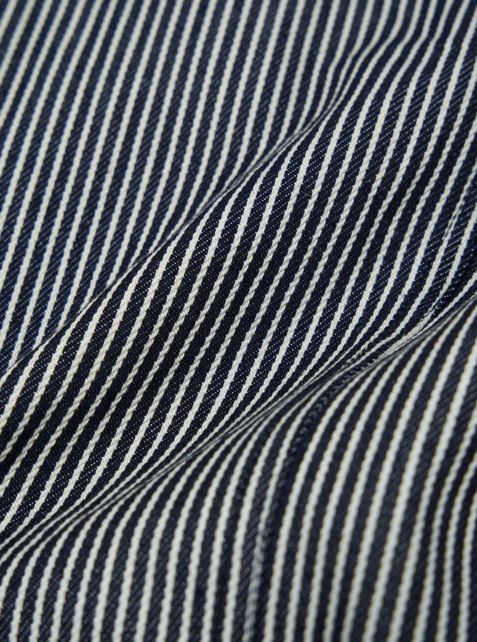 Indigo Hickory Stripe Denim Original Bakers Jacket